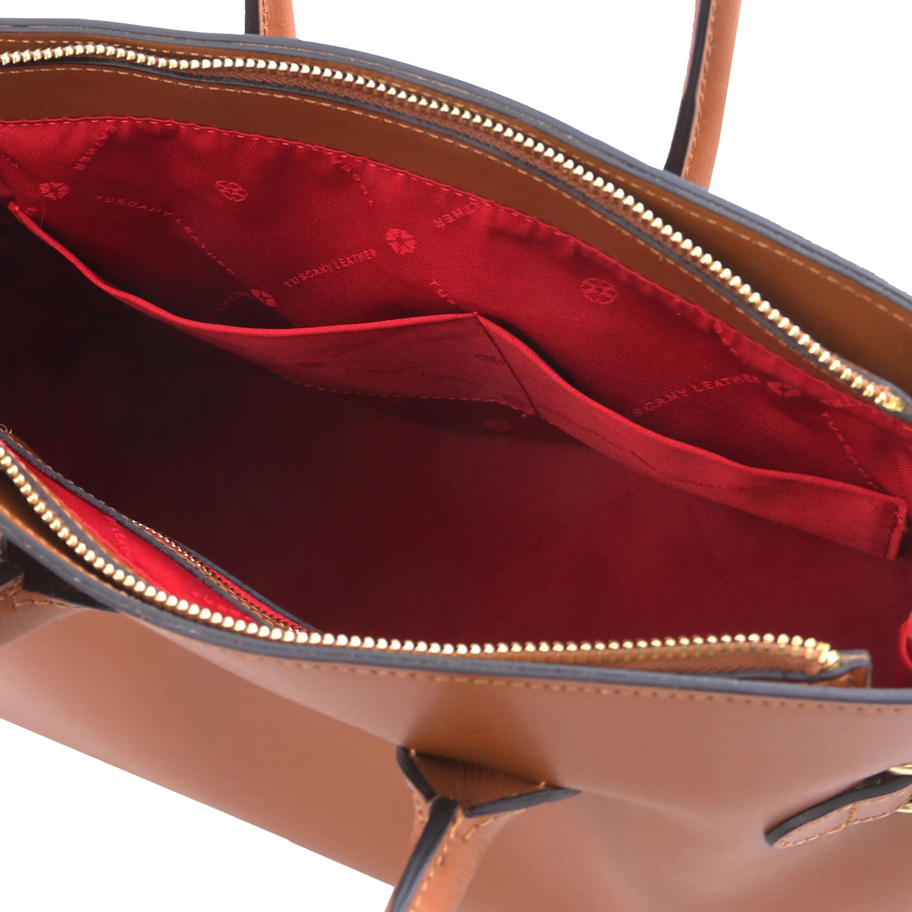 TL Italian Leather Handbag | Box Smooth Leather