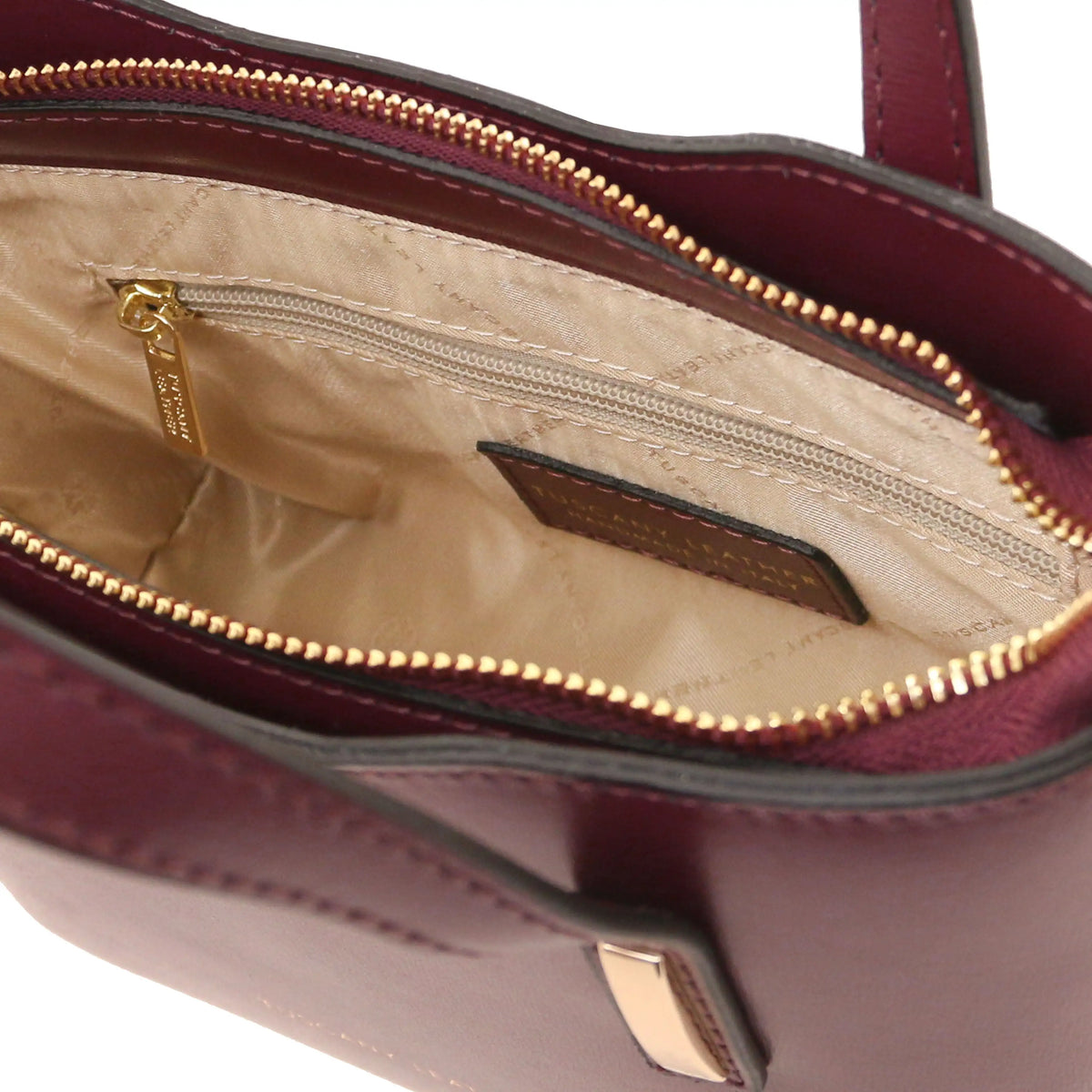 Olimpia Small Italian Leather Tote Bag | Box Smooth Leather