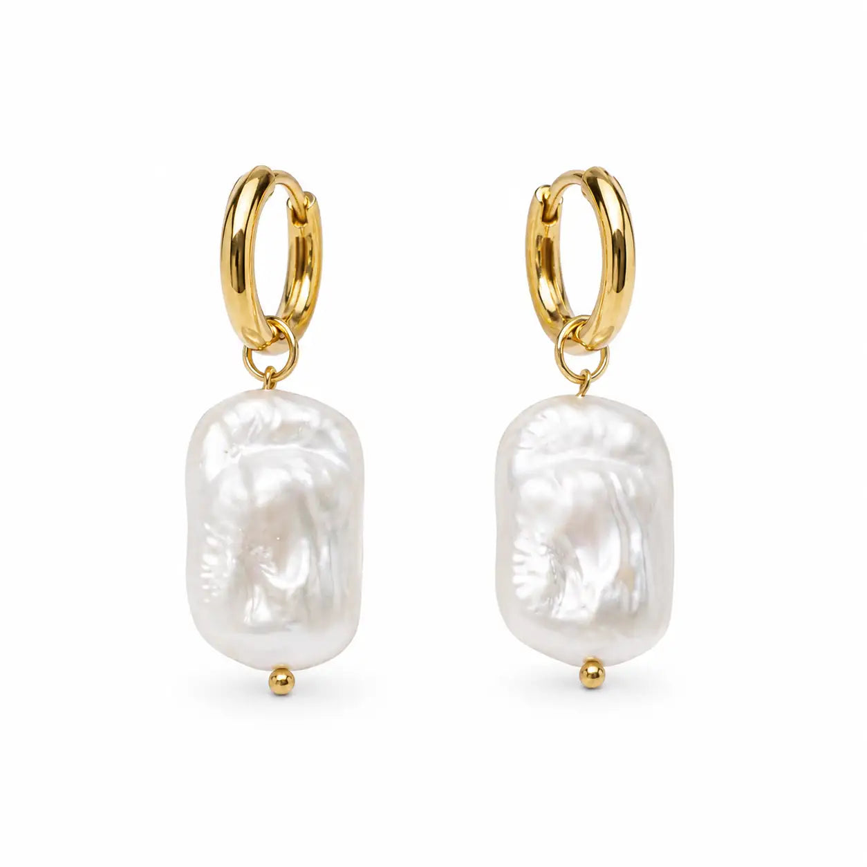 Amalfi Aurora 2-in-1 Hoop Earrings on a white background