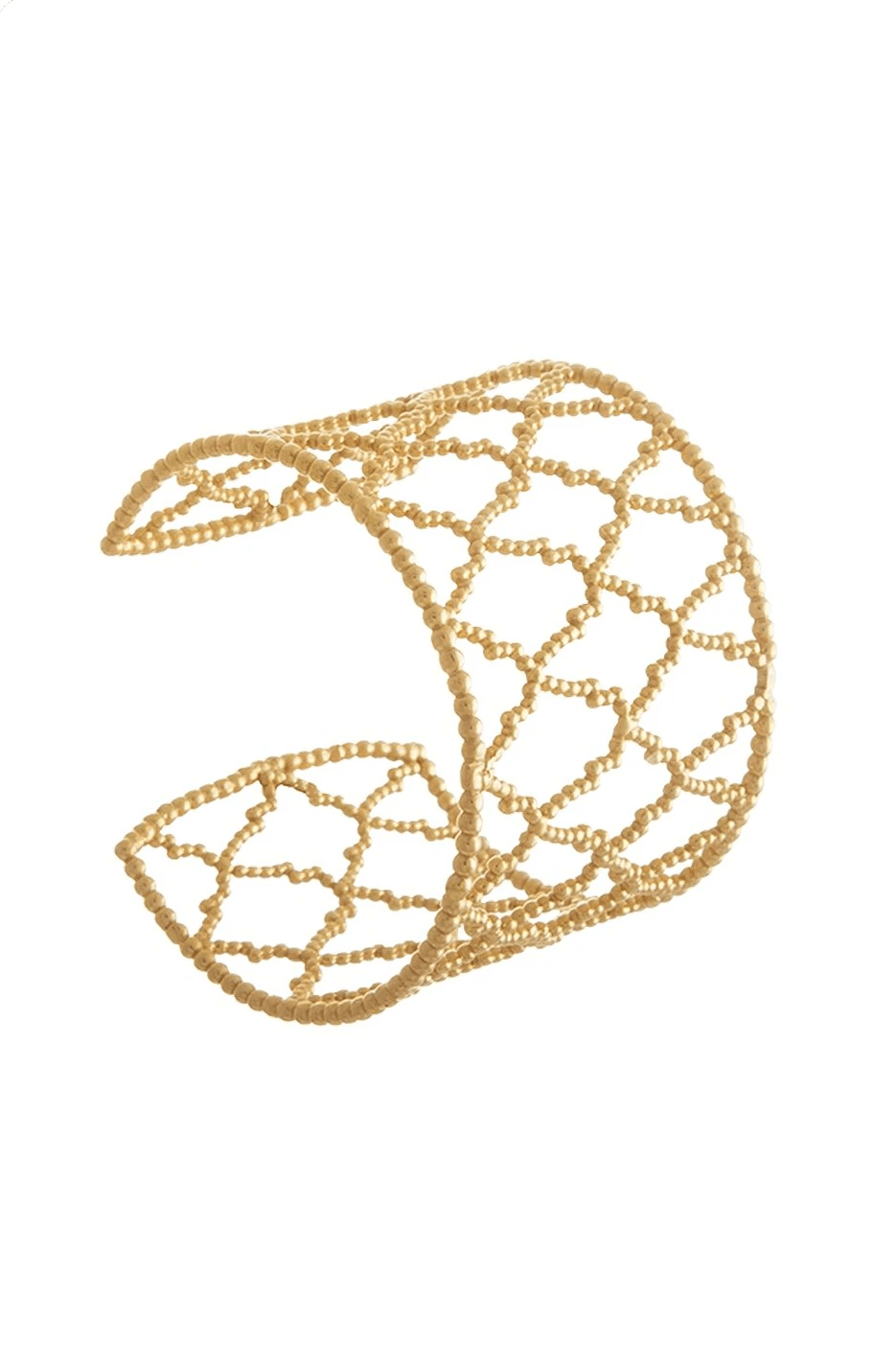Alhambra Spanish Lattice Cuff Bracelet on a white background - L'Atelier Global