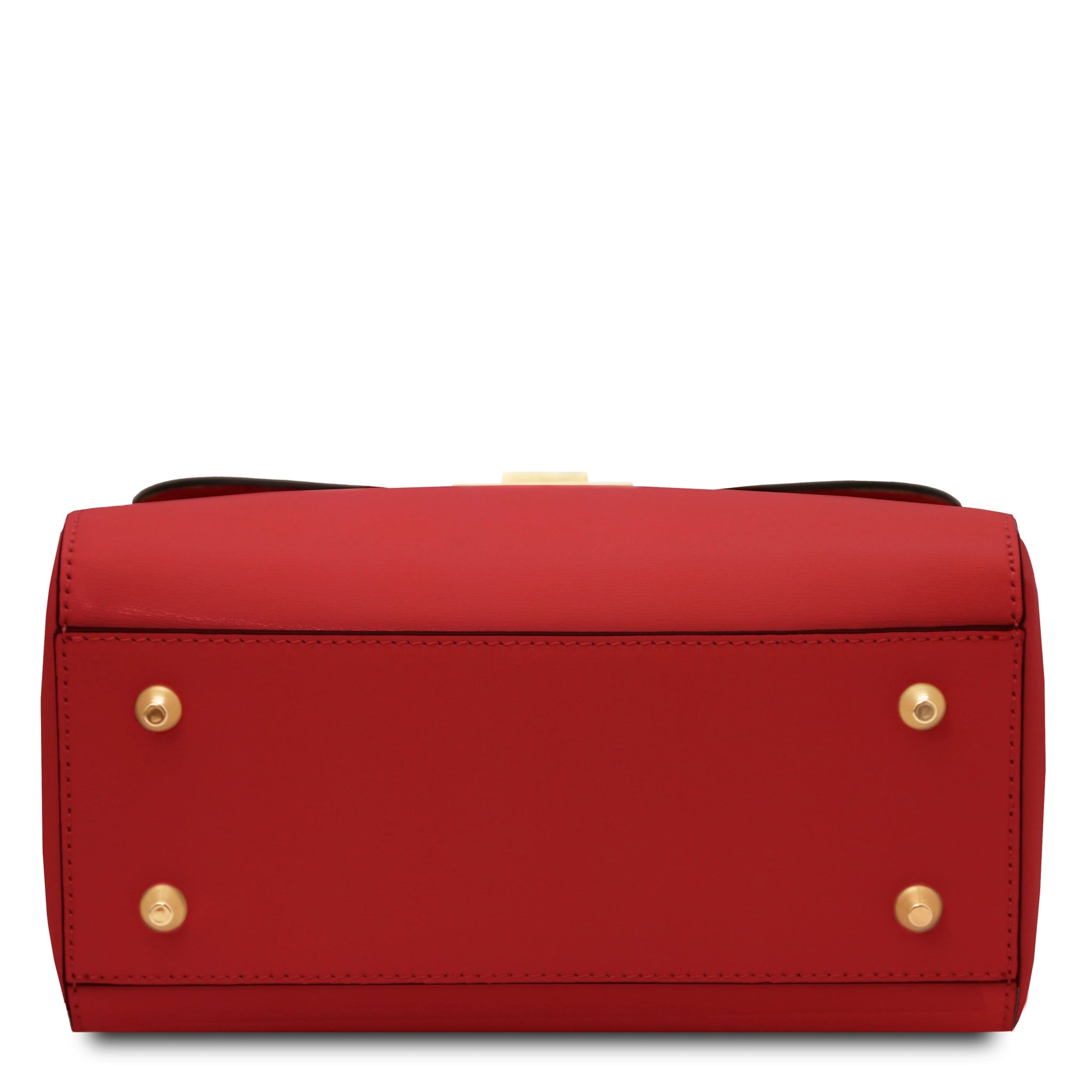 Armonia Italian Leather Handbag in Red Bottom View