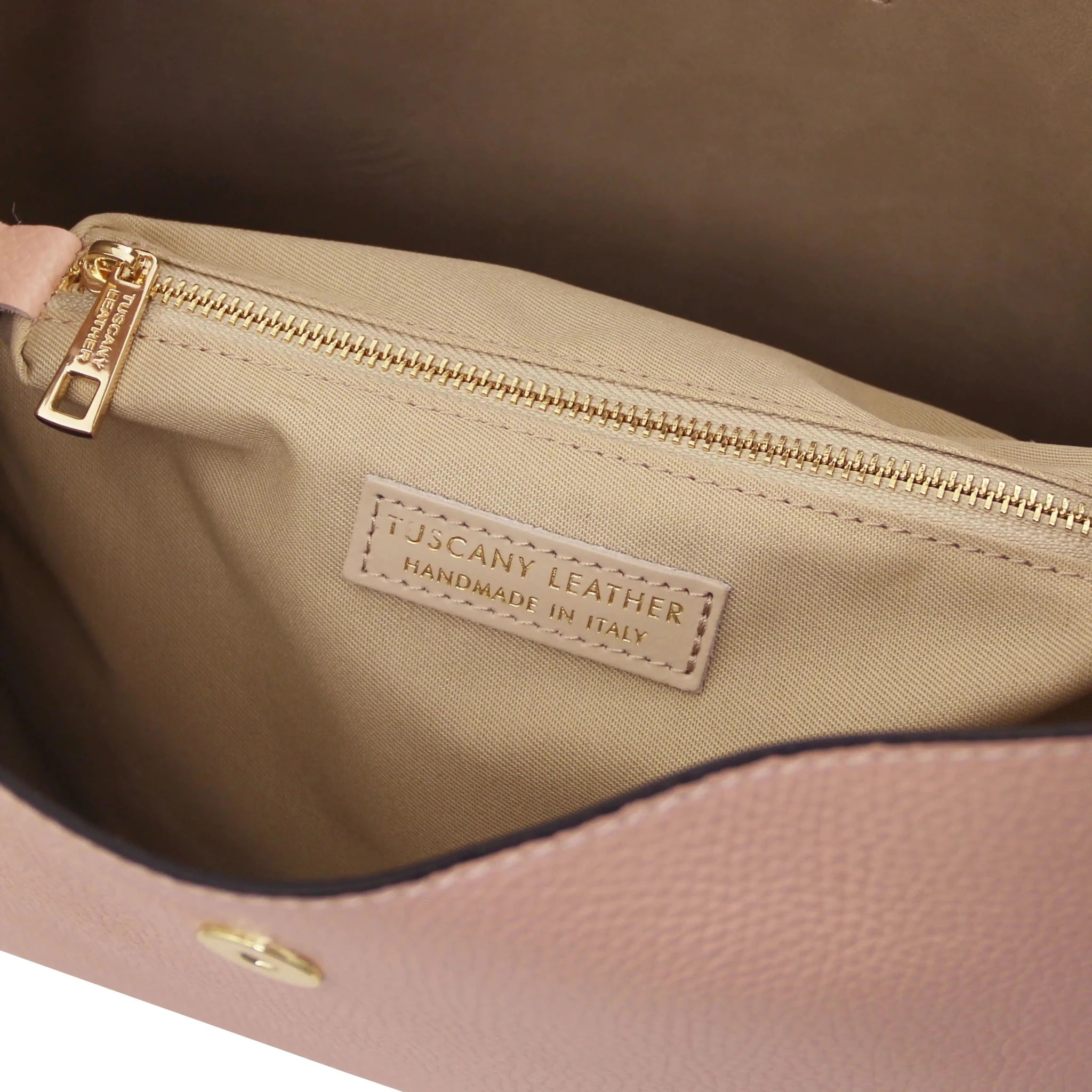 Clio Italian Pebbled Leather Secchiello Bag