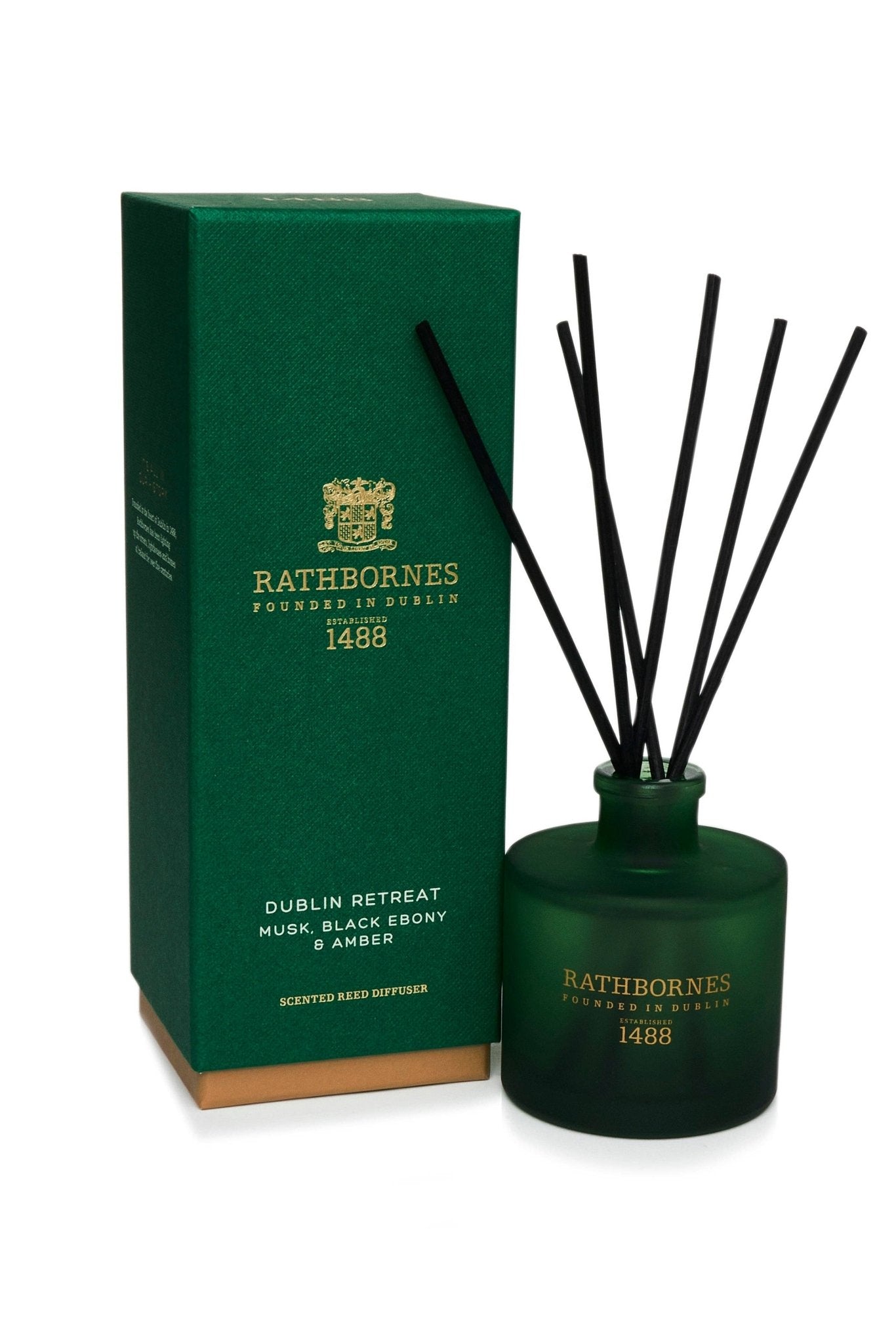 Dublin Retreat Scented Reed Diffuser (Musk, Black Ebony & Amber) - shop_name#