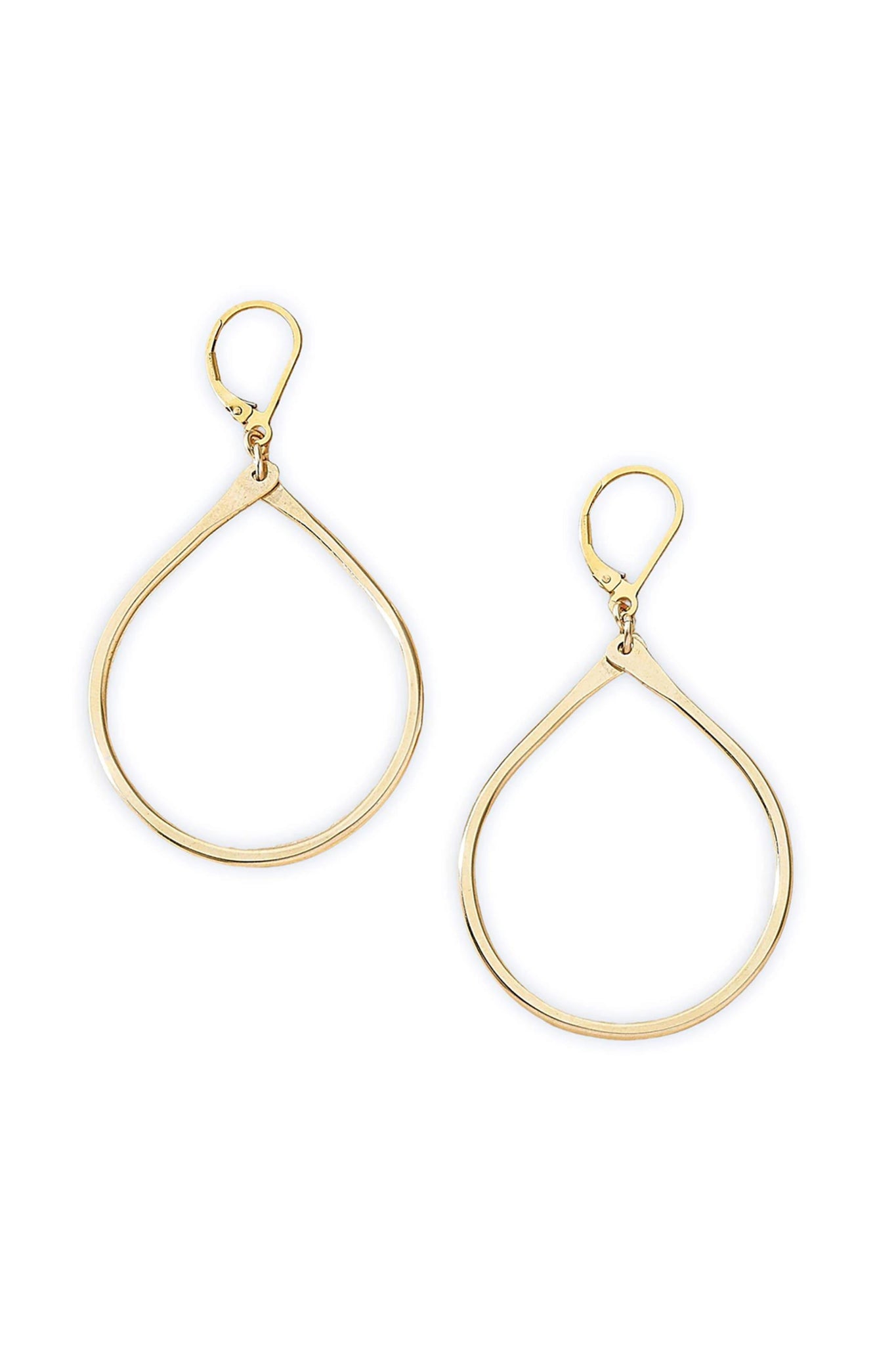 Gold Oval Hoop Statement Earrings - L'Atelier Global
