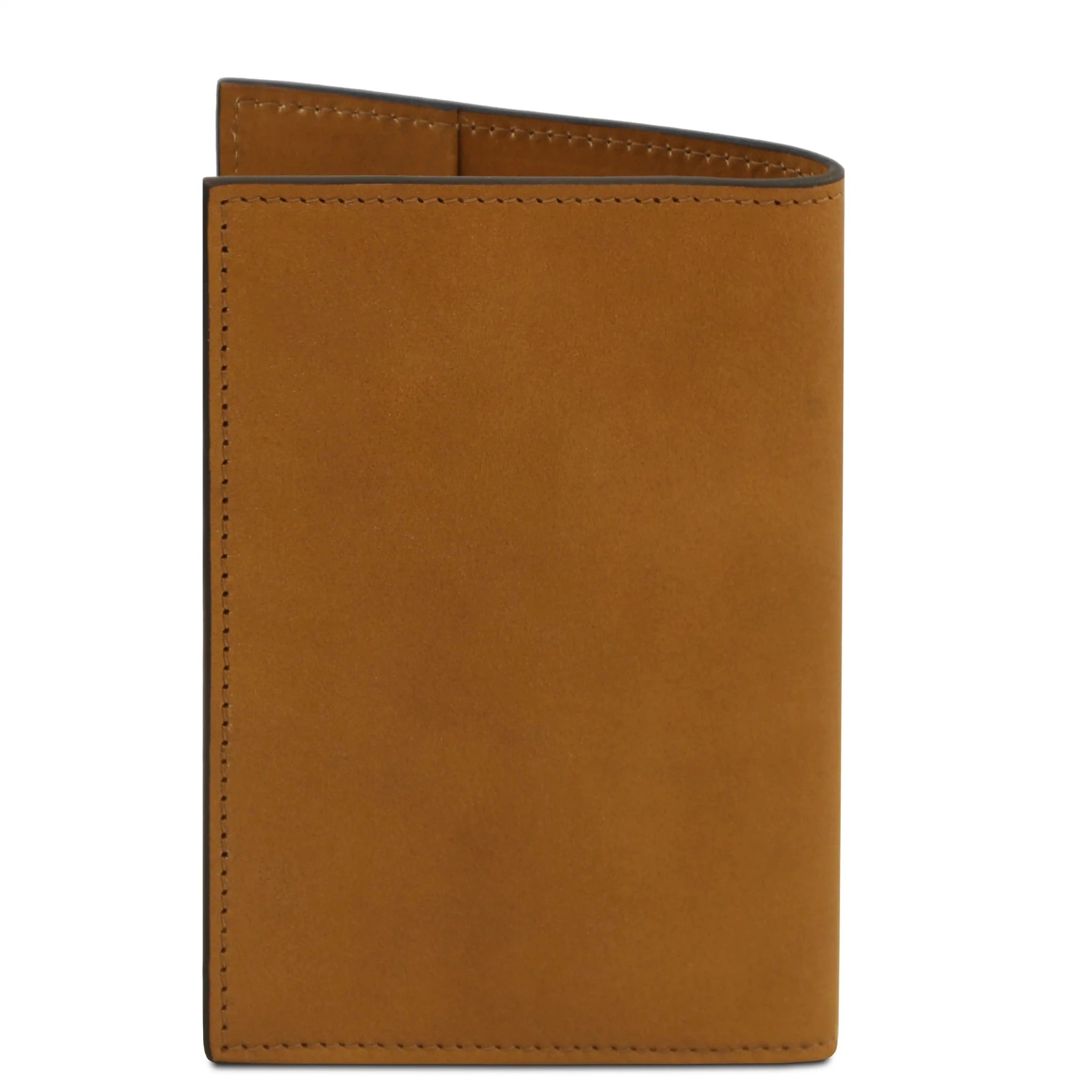 Back view Italian Leather Passport Cover in natural