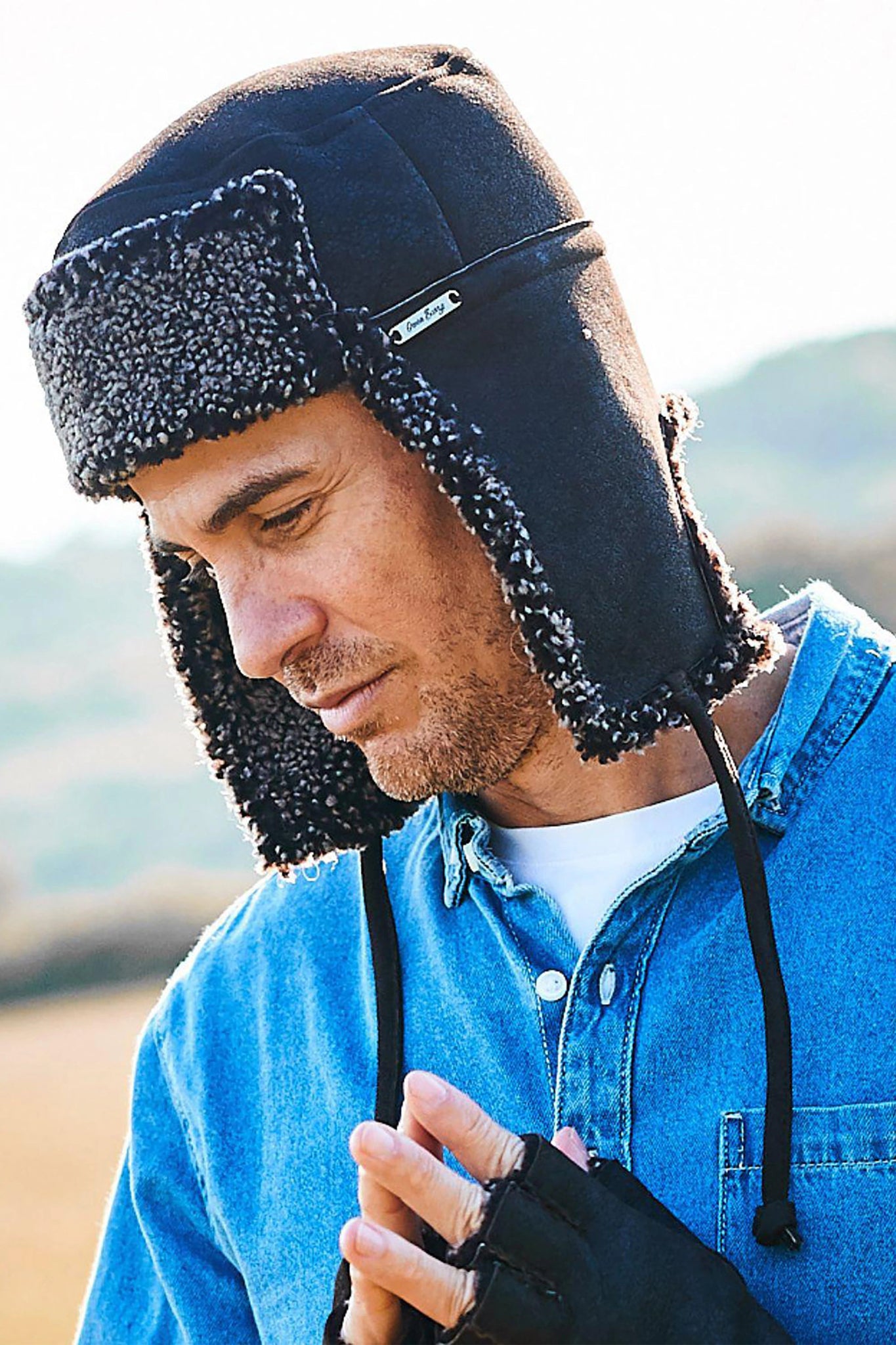 McGrath Sheepskin Storm Flap Hat - Snowcap Wool Brown - shop_name#