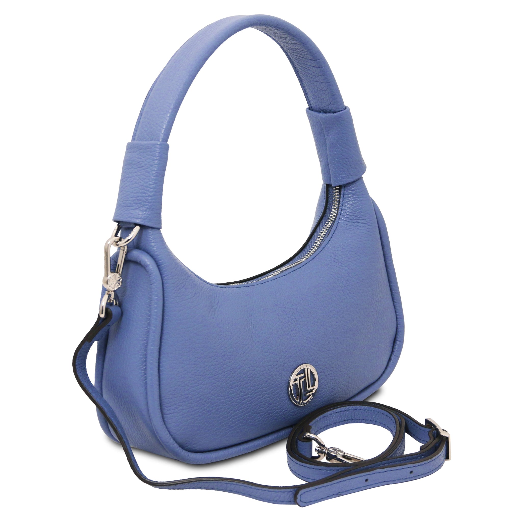 Michelle Italian Pebbled Leather Handbag