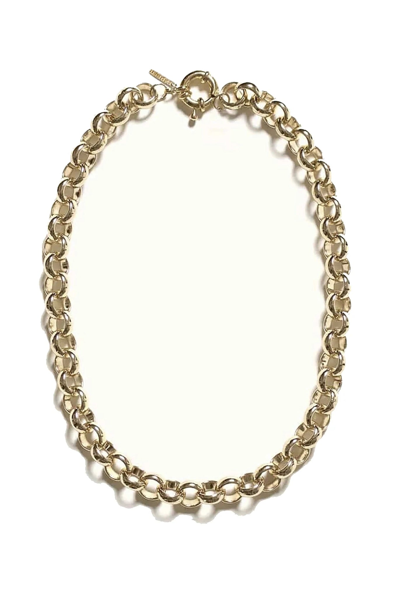 Minimalist Chunky Chain Necklace on a white background