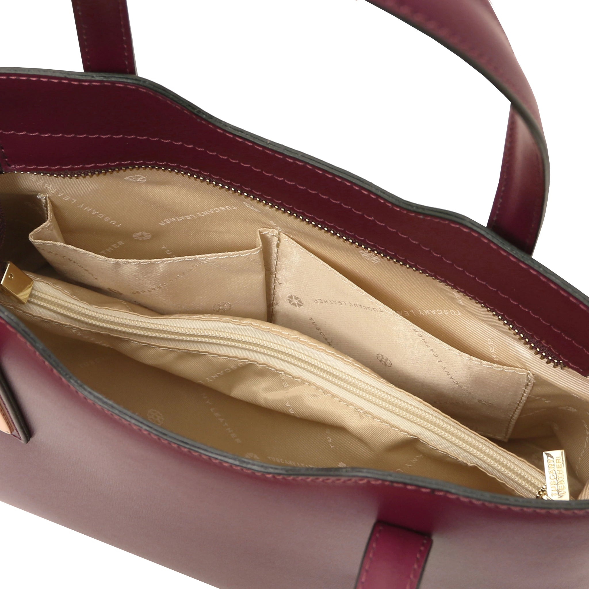 Olimpia Italian Leather Tote - Small Size