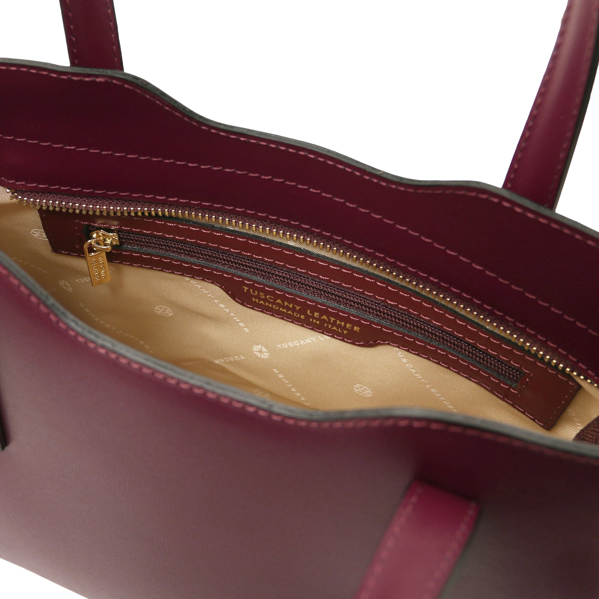 Olimpia Italian Leather Tote - Small Size