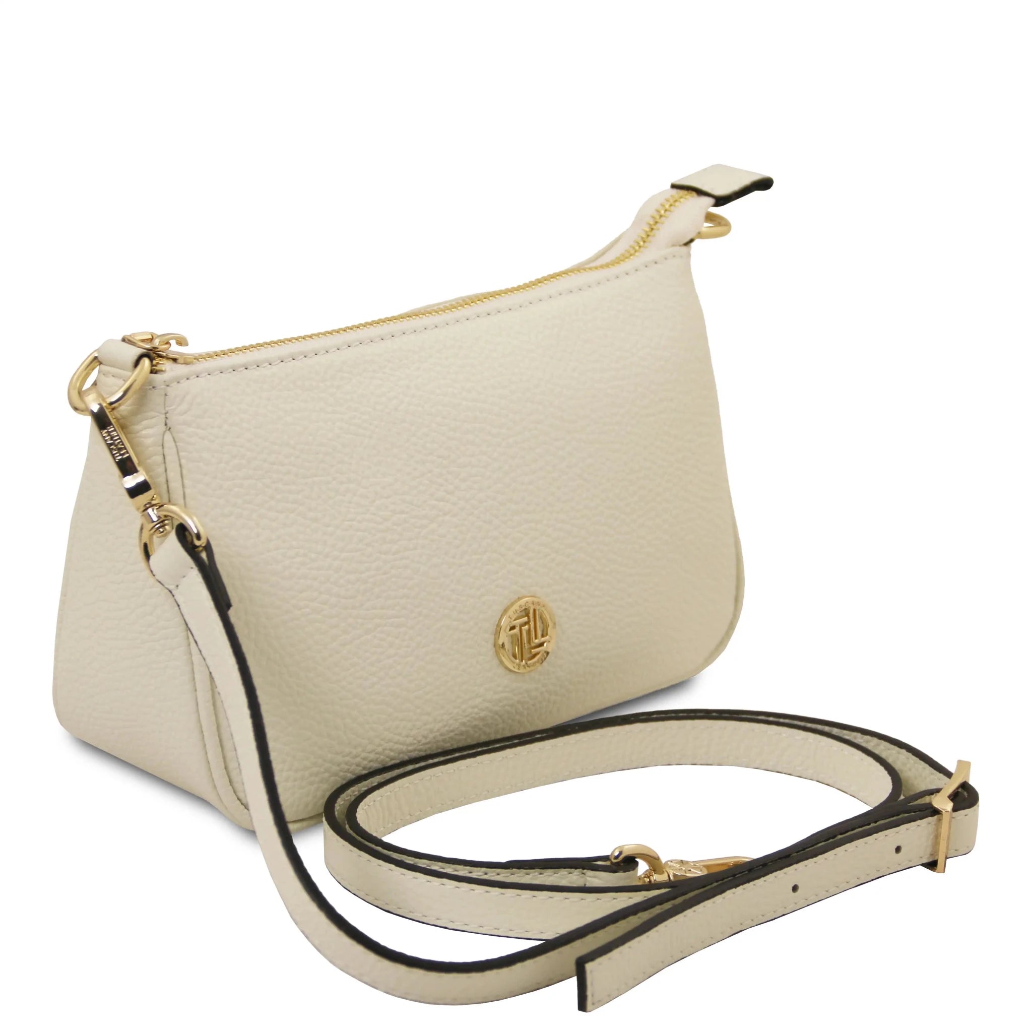 Parfait Italian Pebbled Leather Clutch