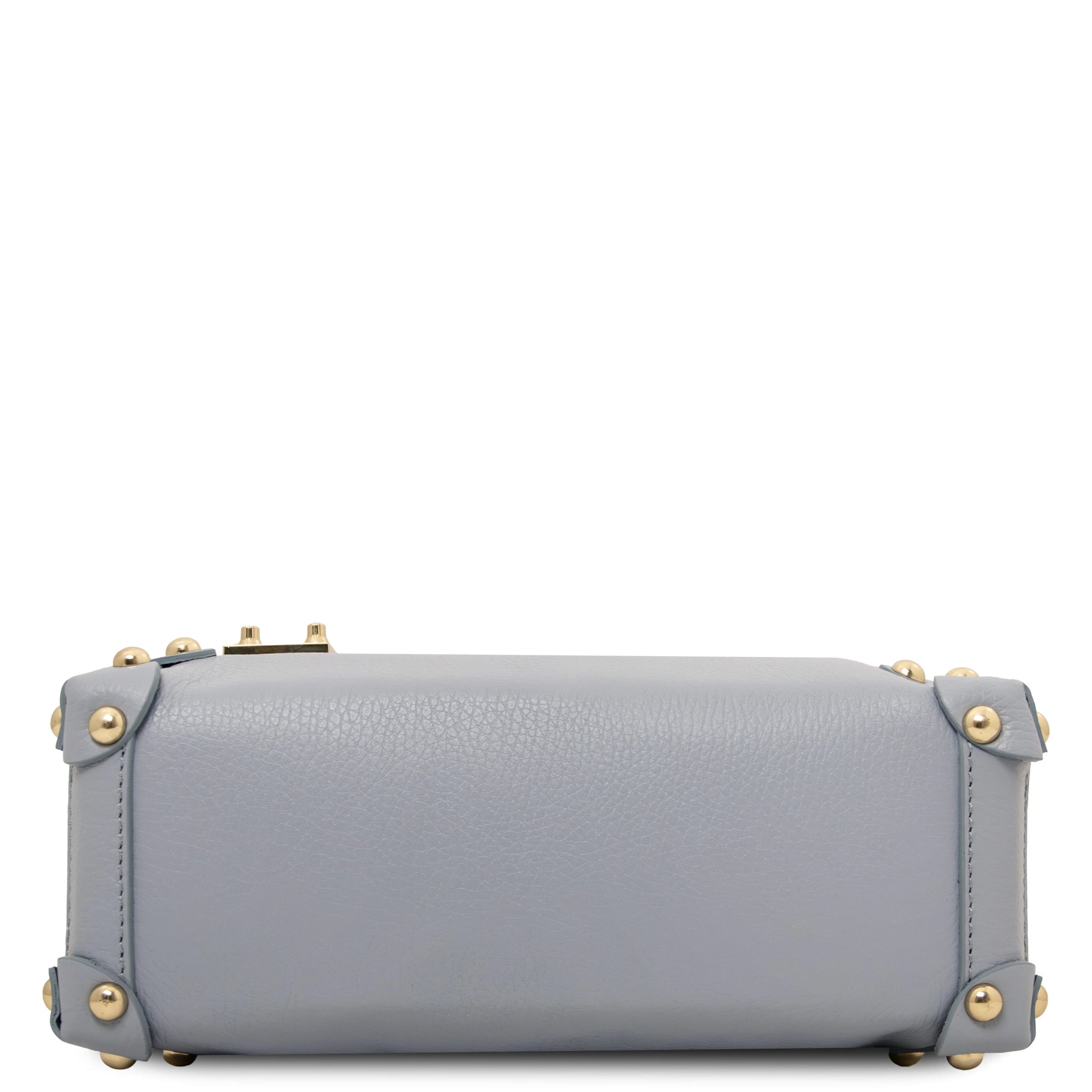 Praline Italian Leather Handbag - Light Blue - shop_name#