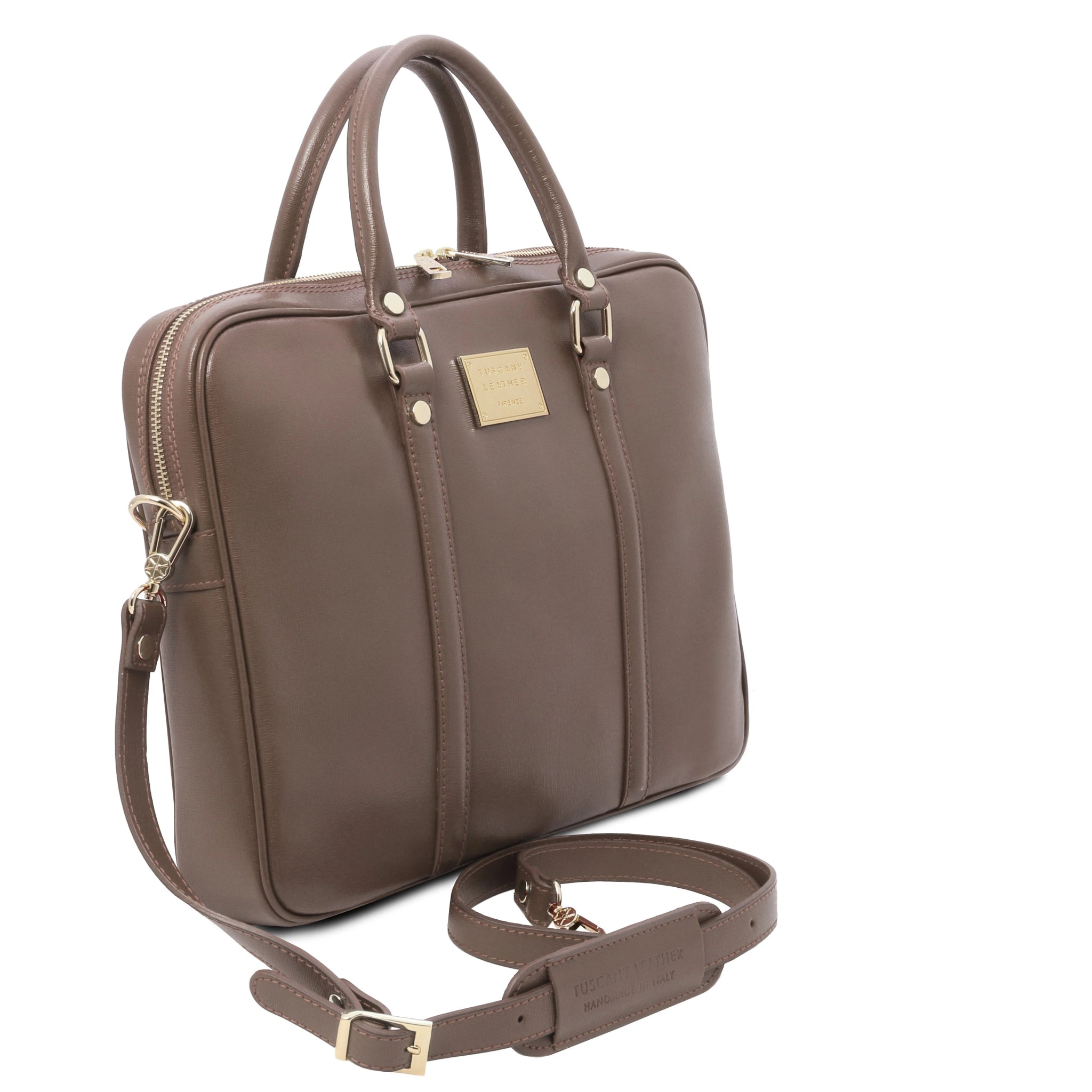 Prato Exclusive Saffiano Italian Leather Laptop Case