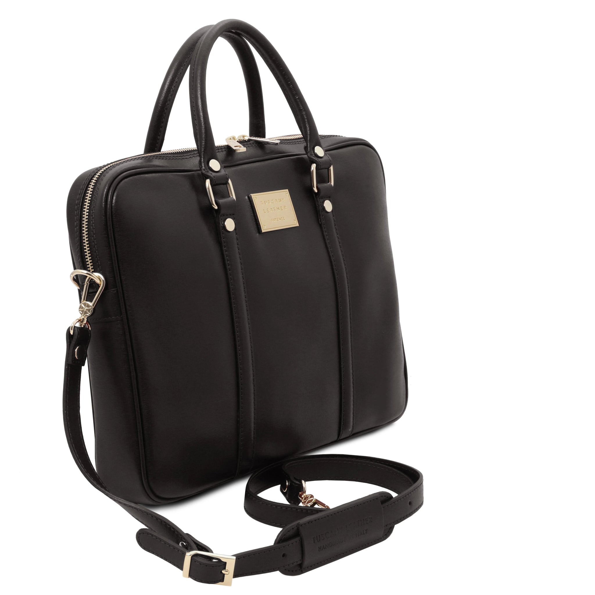 Prato Exclusive Saffiano Italian Leather Laptop Case