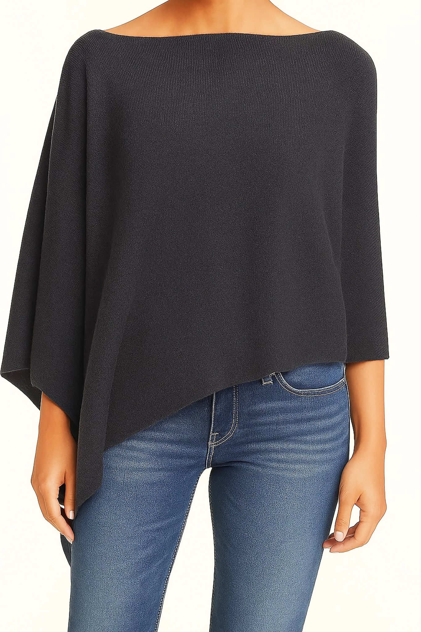 Ravello Cashmere Asymetrical Poncho