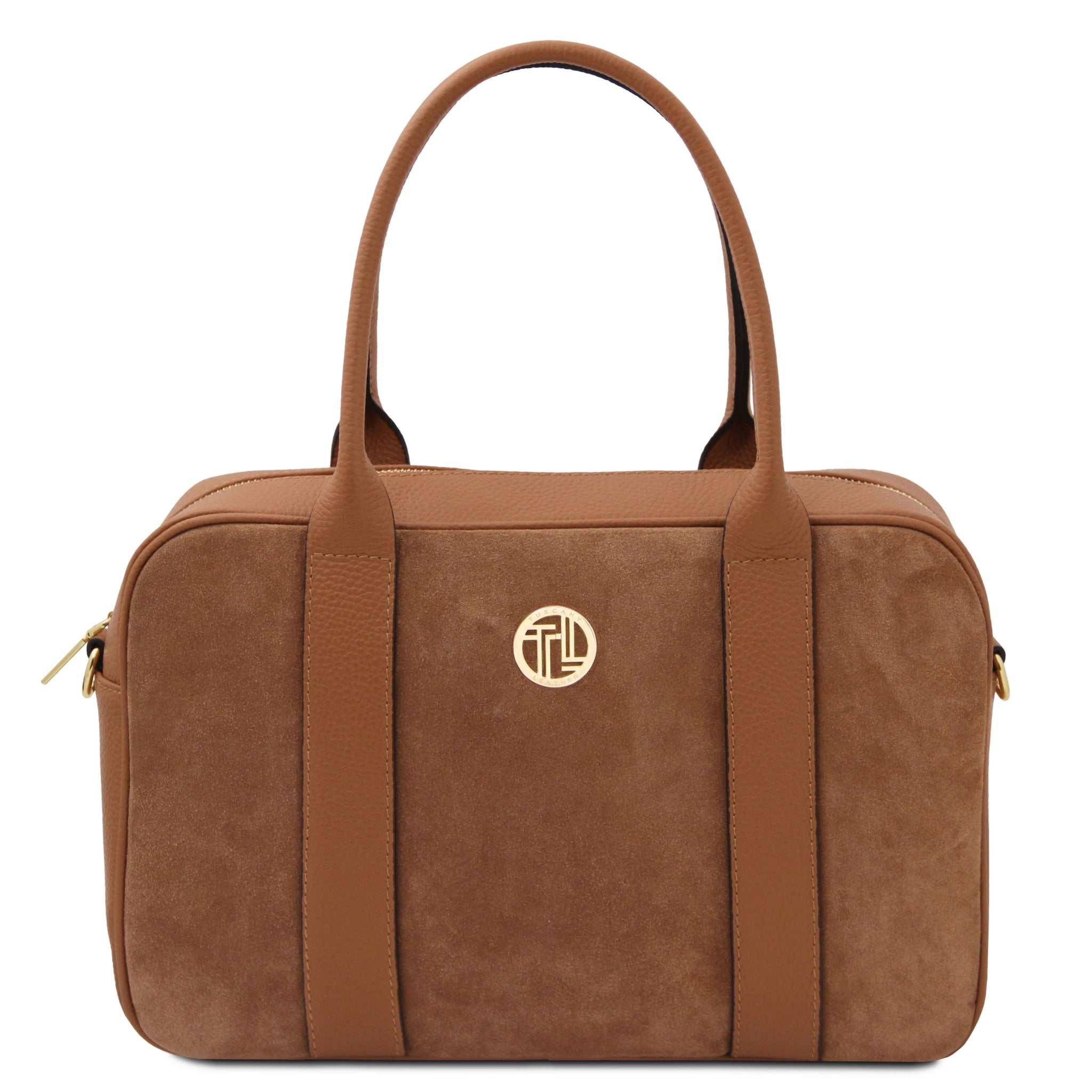 Stephany Italian Suede Leather Handbag