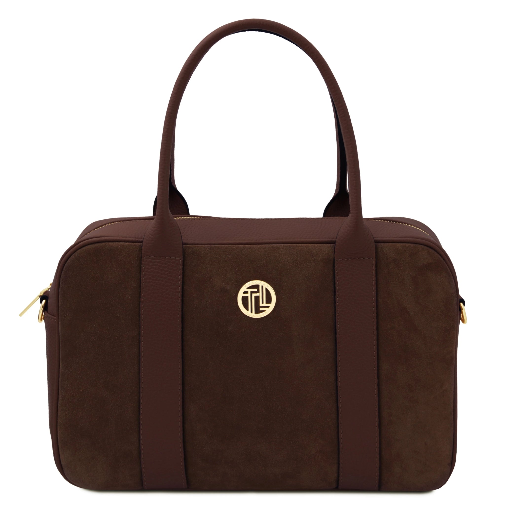 Stephany Italian Suede Leather Handbag