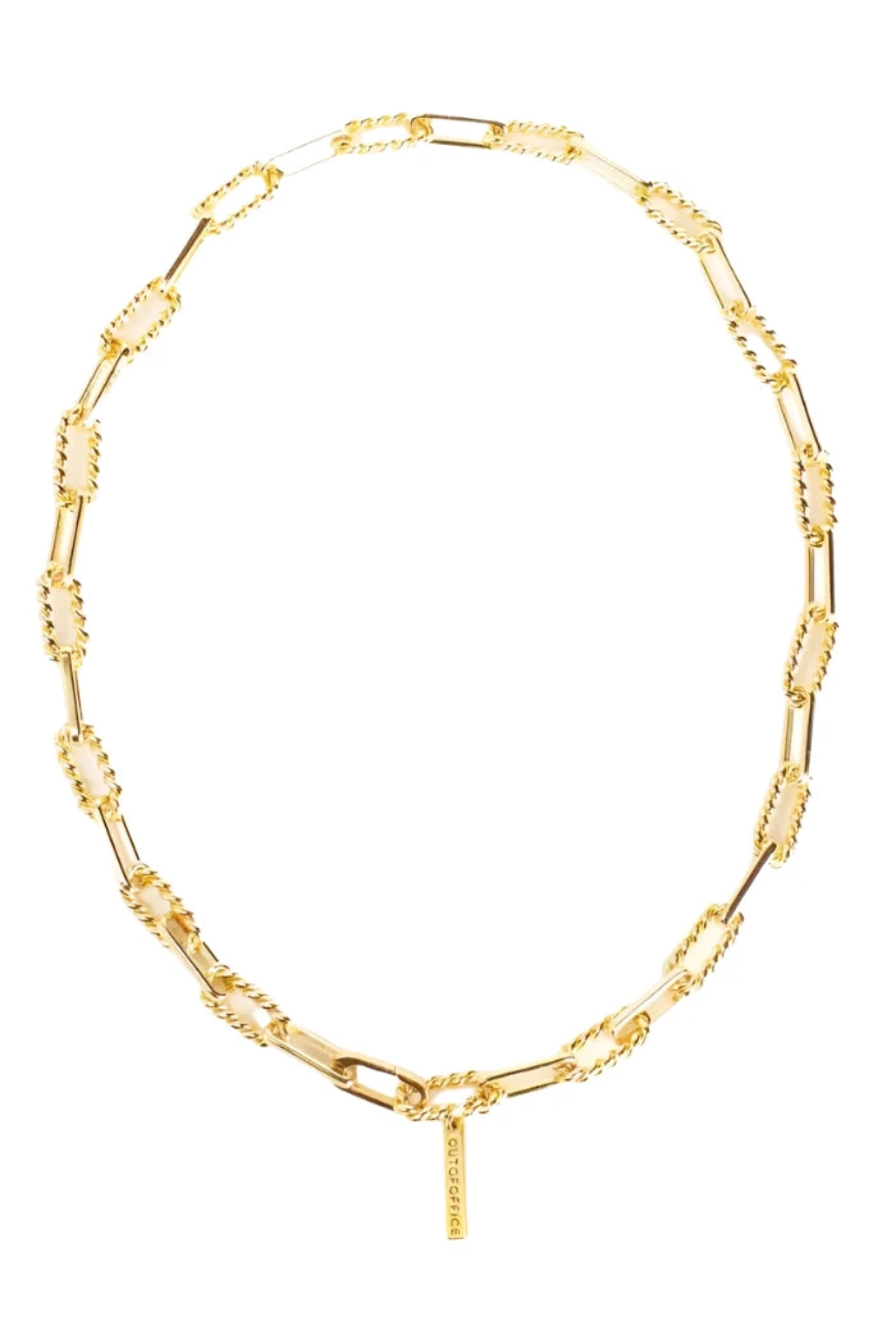Vintage Glam Gold Vermeil Necklace on a white background - L'Atelier Global