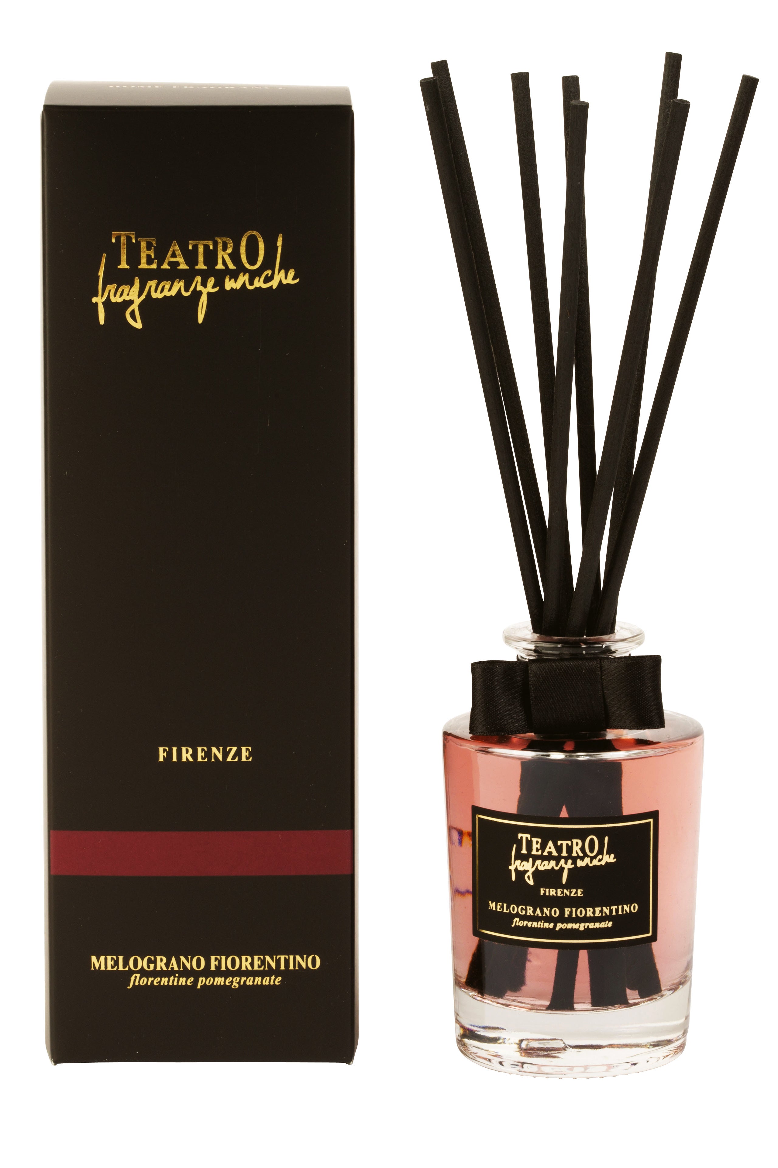 Florentine Pomegranate Italian Room Diffuser and shipping box