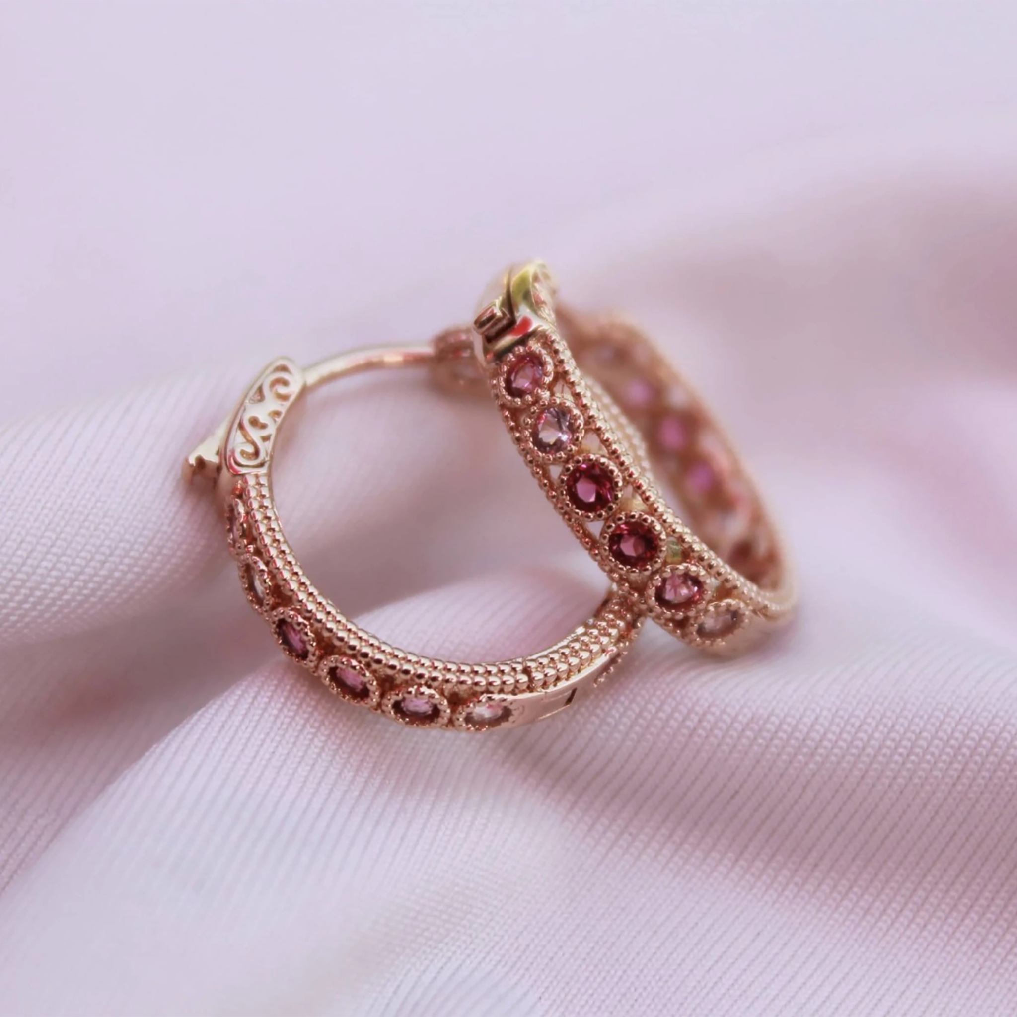 Alhambra Baroque Golden Zircon Earrings - L'Atelier Global