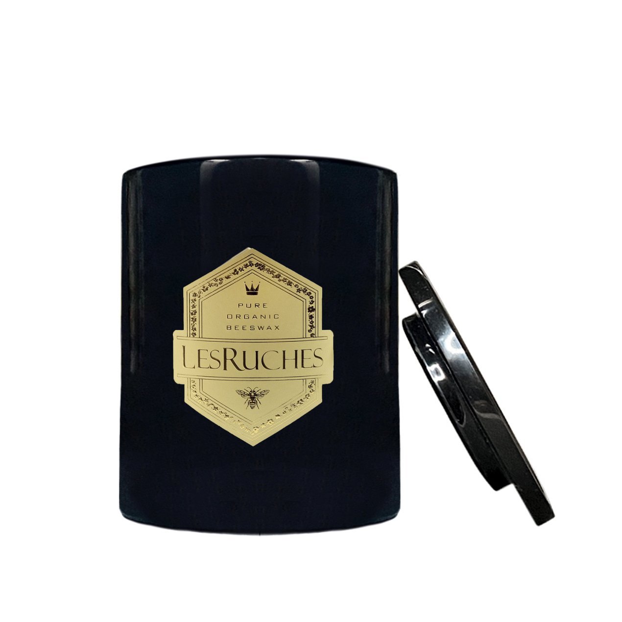 Cassis Noir Marbre Partfaite Beeswax Candle 8 oz. - L'Atelier Global