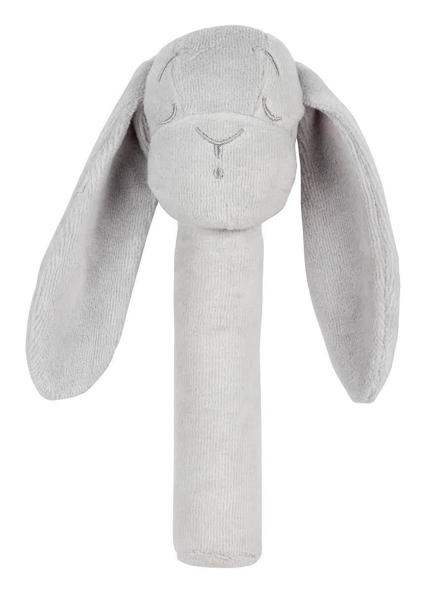 Effik Bunny Rattle in Gray on a white background - L'Atelier Global