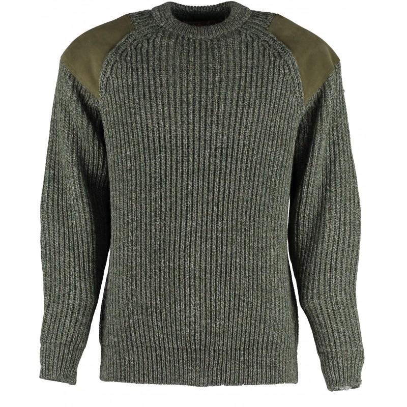 English Midlands Classic Crew Sweater in Derby Tweed on a White Background