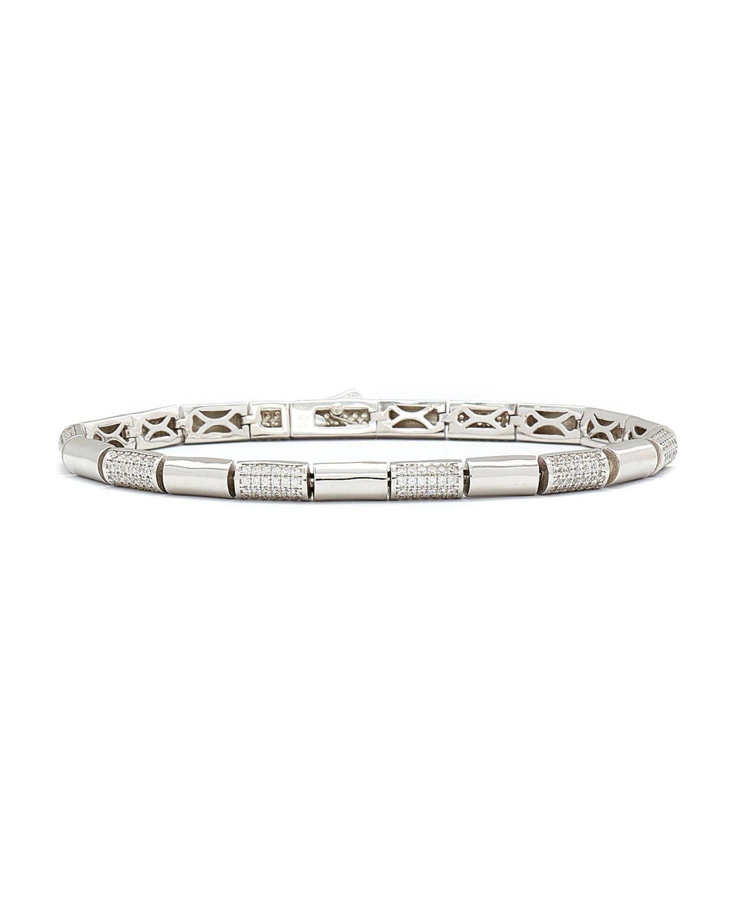Eternal Link Silver Bracelet on a white background