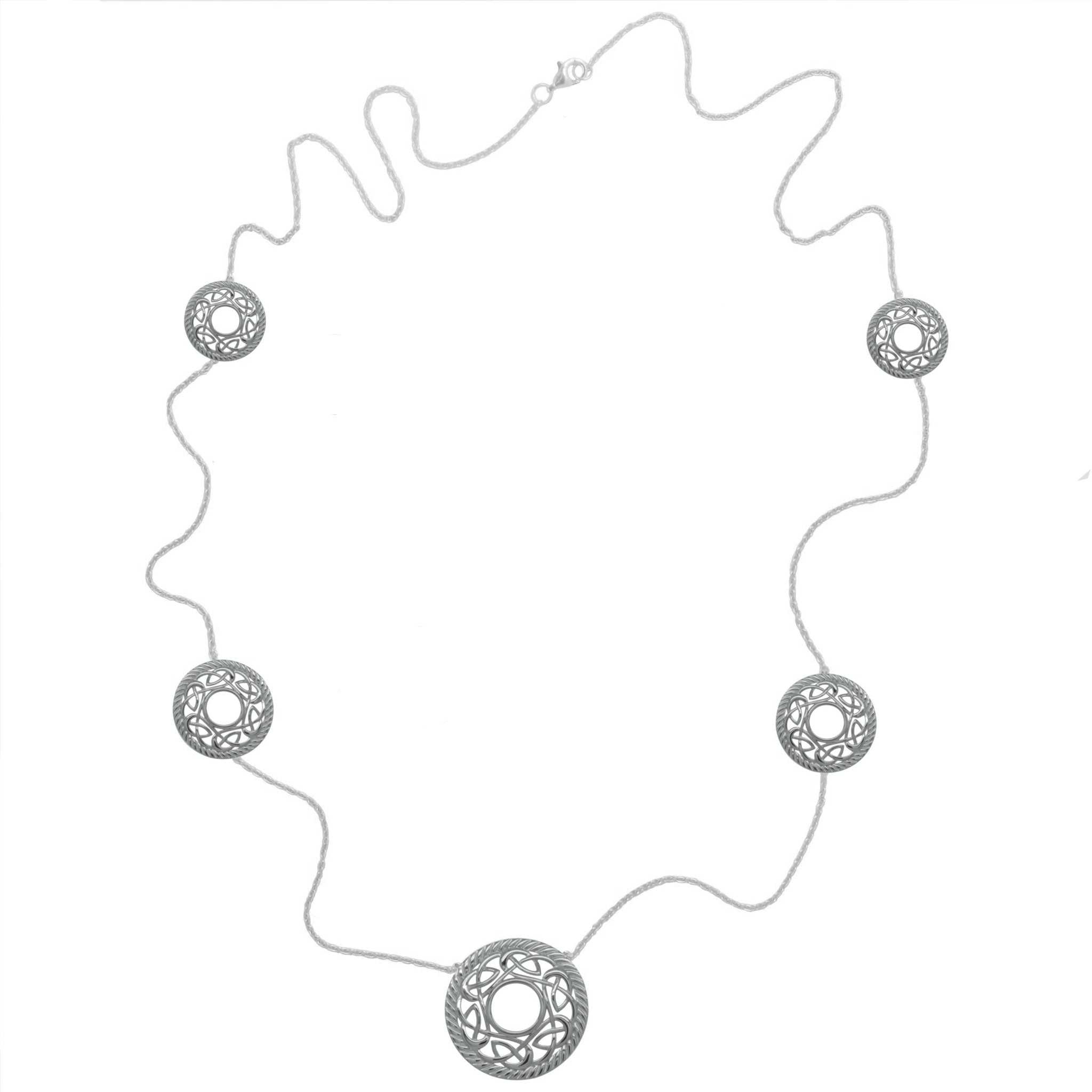 Everlasting Love Sterling Silver Necklace on a white background- L'Atelier Global