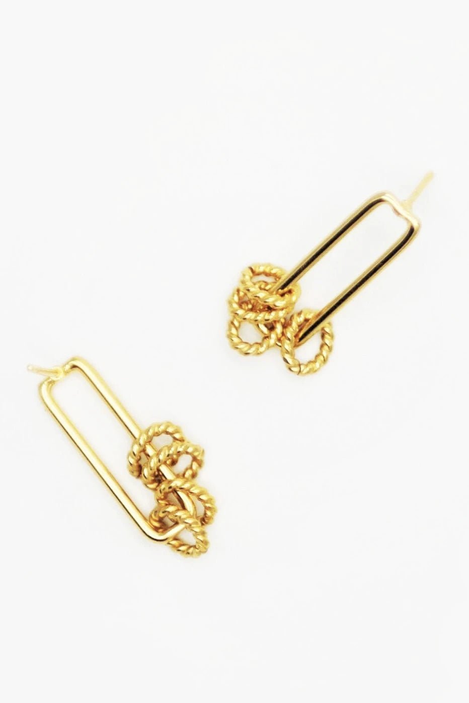 Gold Coast Dangle Earrings on a white bacground - L'Atelier Global