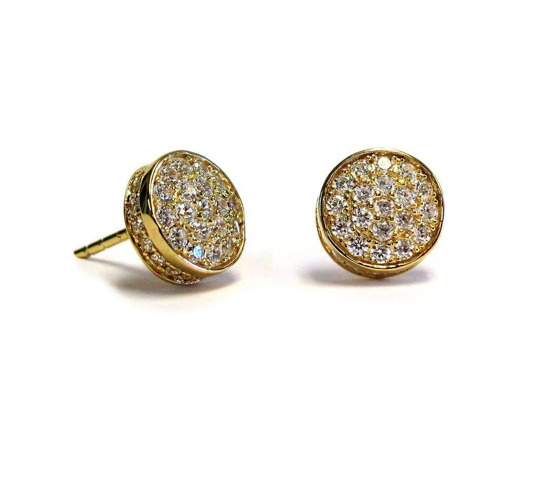Gold Dazzle Earrings on a white background - L'Atelier Global