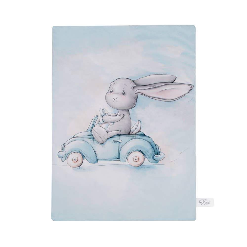 Great Day For a Ride Reversible Blanket on a white background - L'Atelier Global