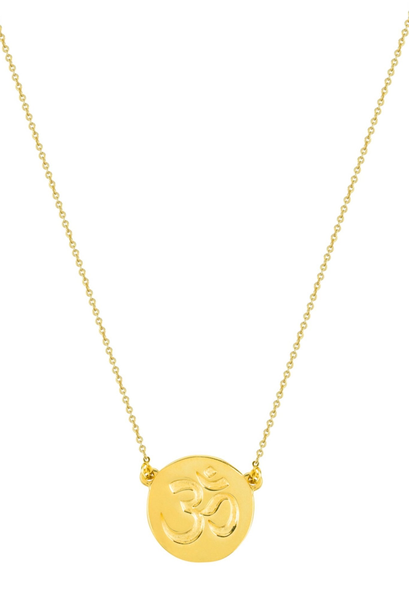 Irish Inner Peace Gold Necklace on a white background - L'Atelier Global