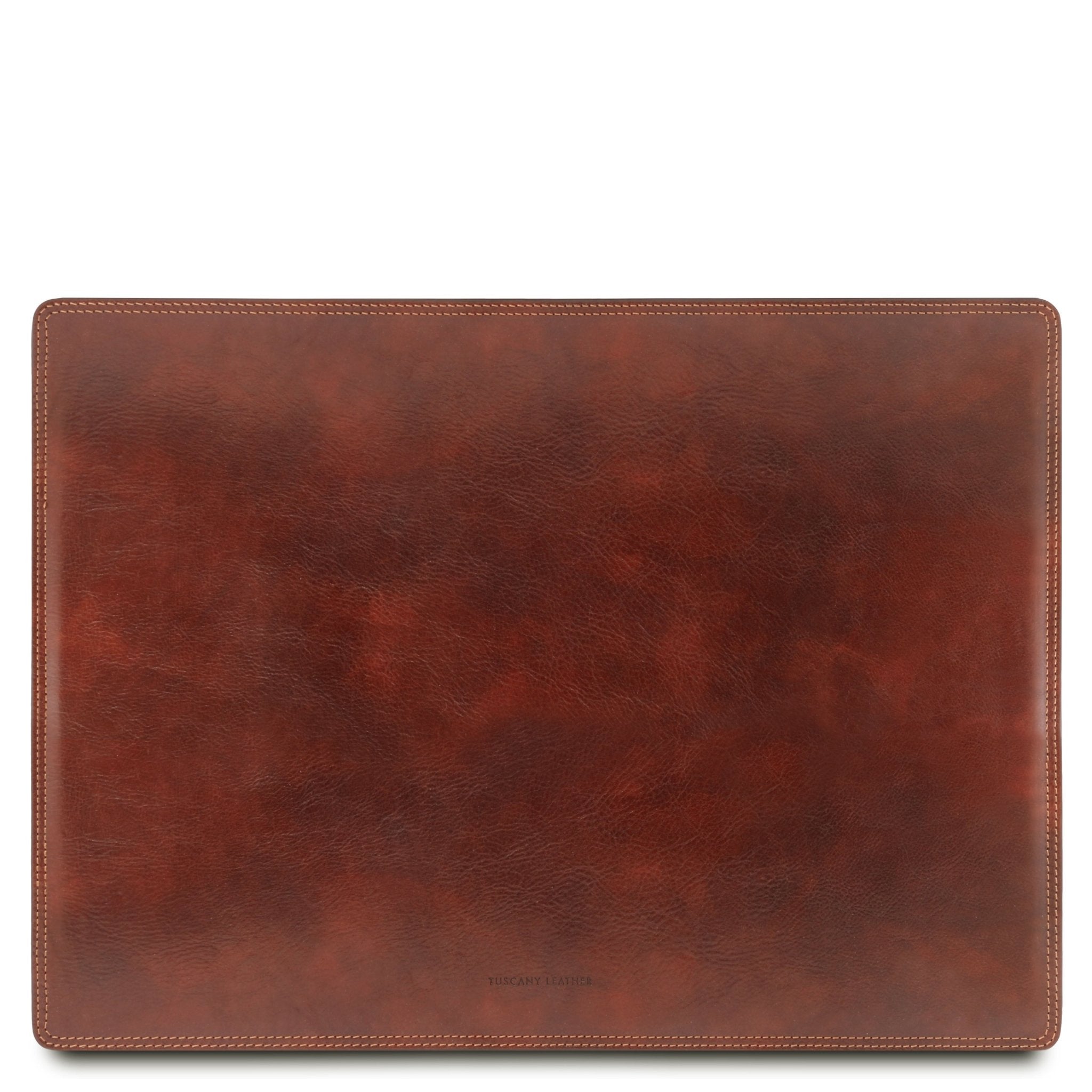 Italian Leather Desk Pad in brown on a white background - L'Atelier Global