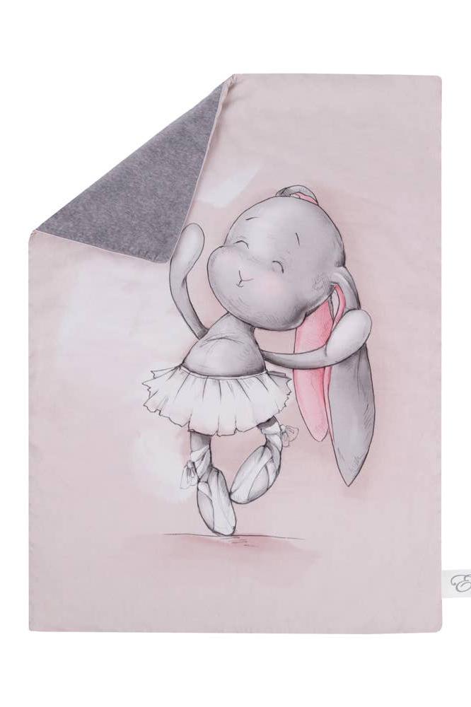 Joyful Ballerina Reversible Blanket on a white background - L'Atelier Global