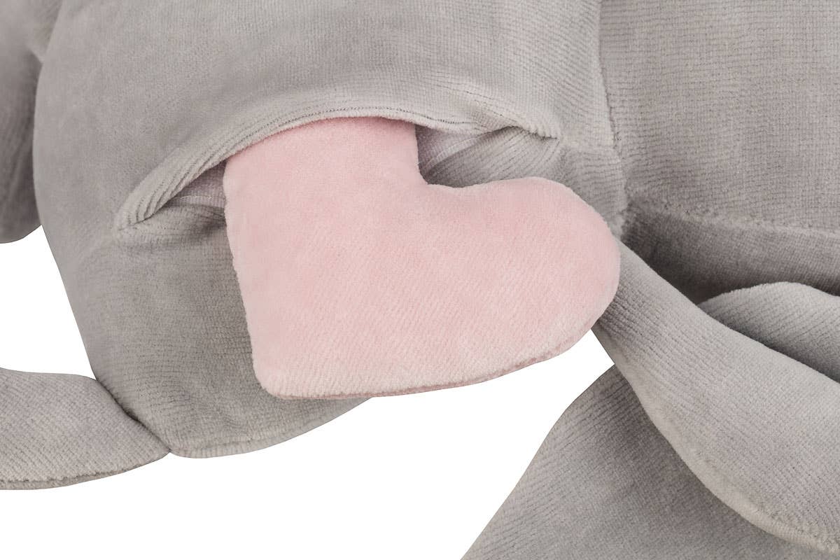 Lavender Sleepyhead in Gray showing its lavender scented heart on a white background - L'Atelier Global
