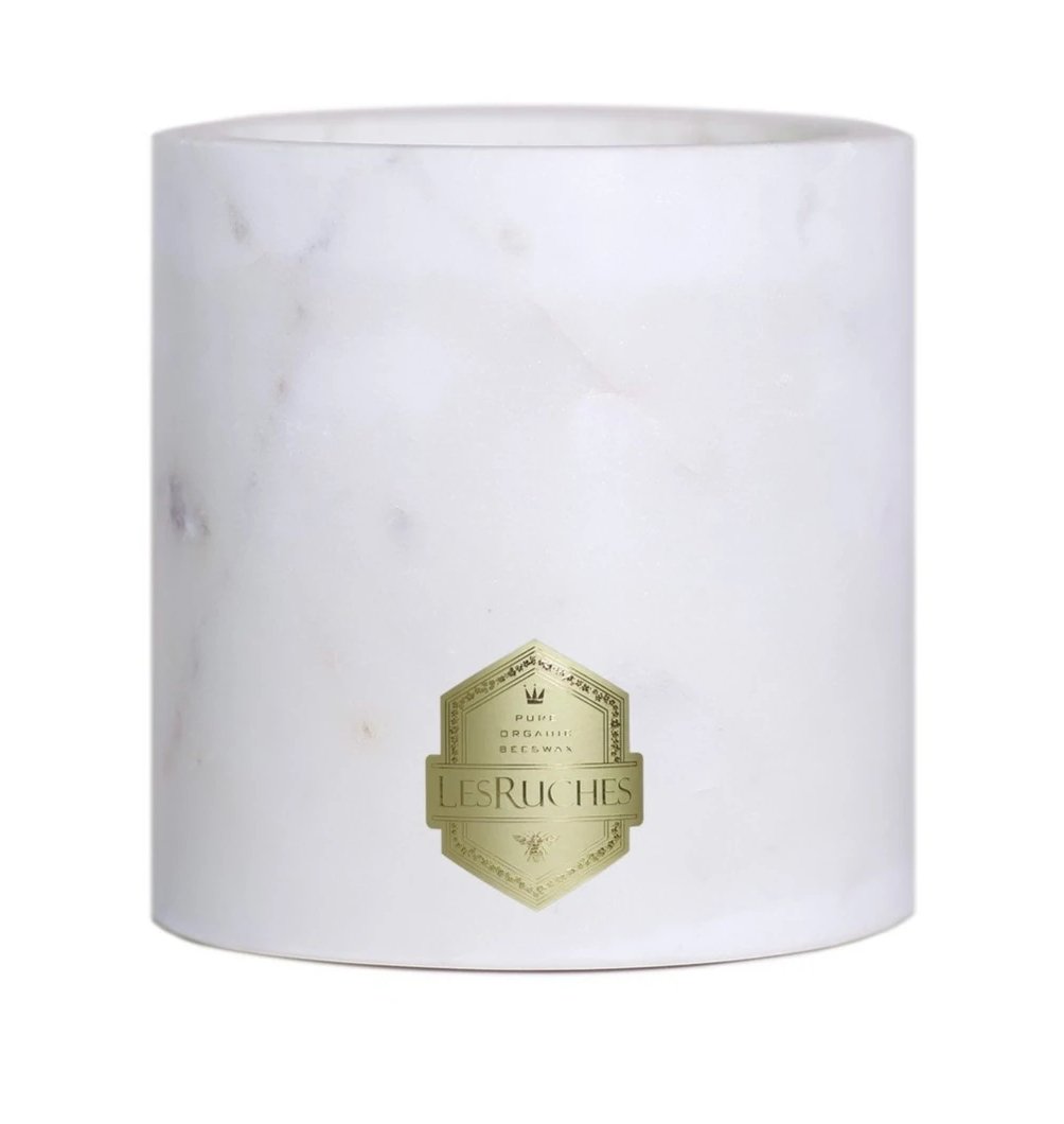 Le Tabac Grandé M2 Edition Marbré White Candle 54 oz on a white background