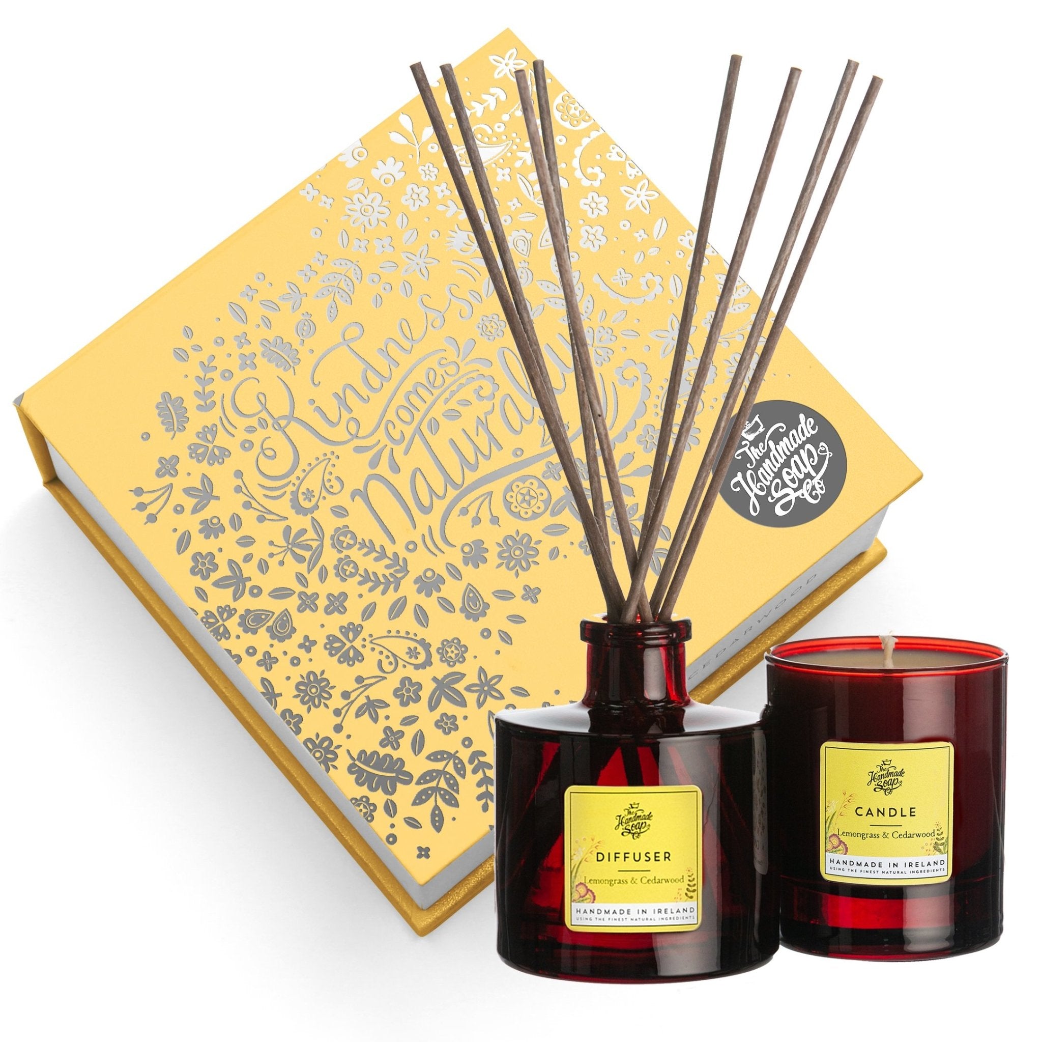 Lemongrass and Cedarwood Candle and Diffuser Gift Set - L'Atelier Global