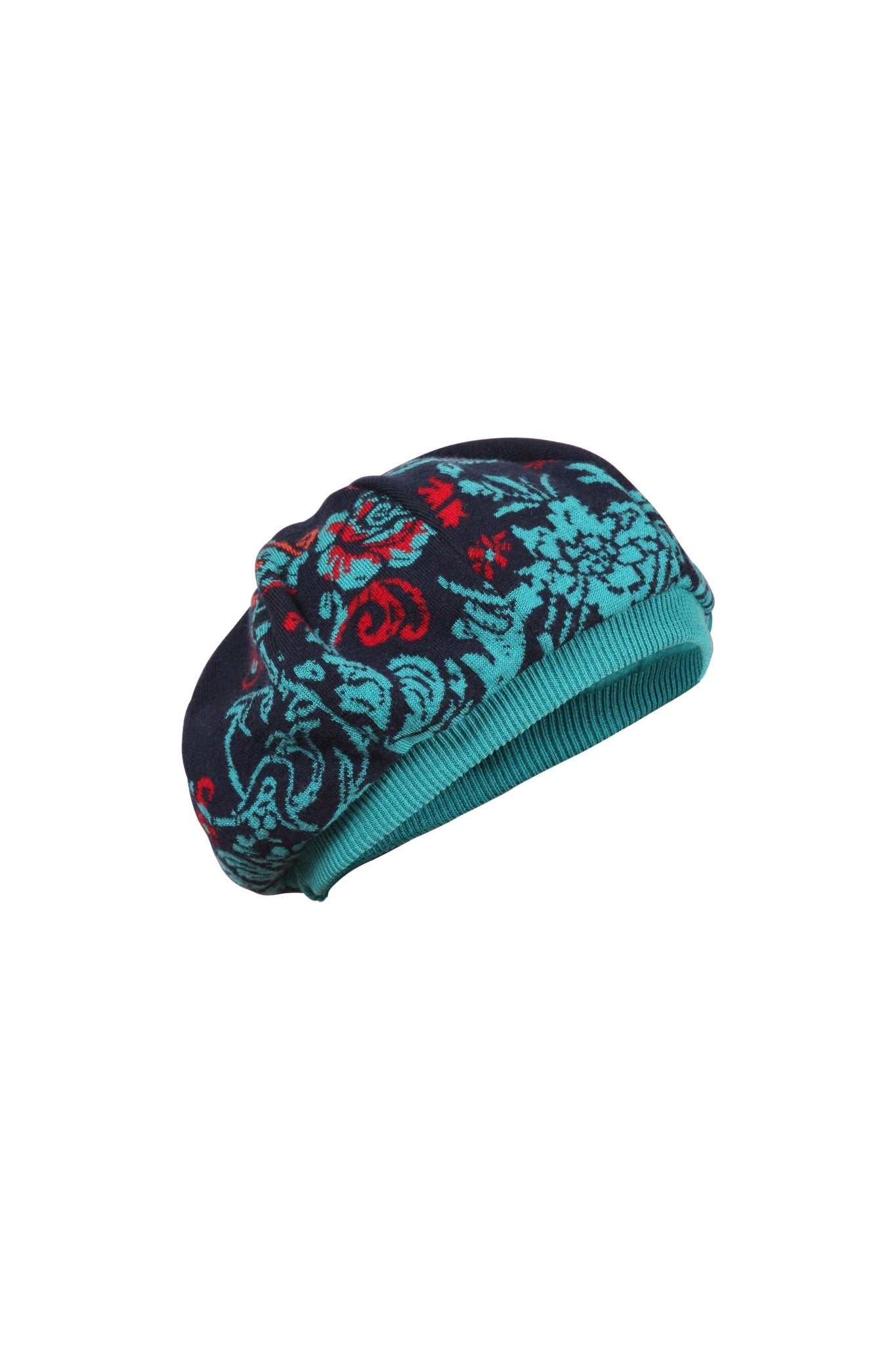 Lily of The Valley Serbian Merino Wool Hat in Blue - L'Atelier Global