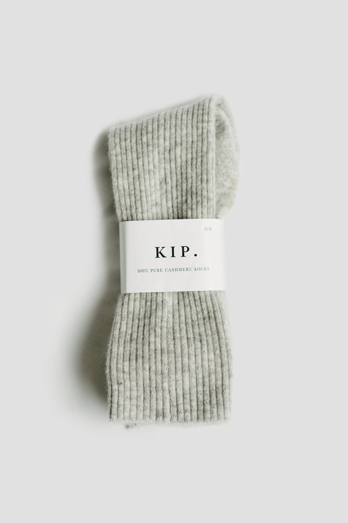 Luxe Cashmere Gray Sleep Sock in gray on a white background - L'Atelier Global