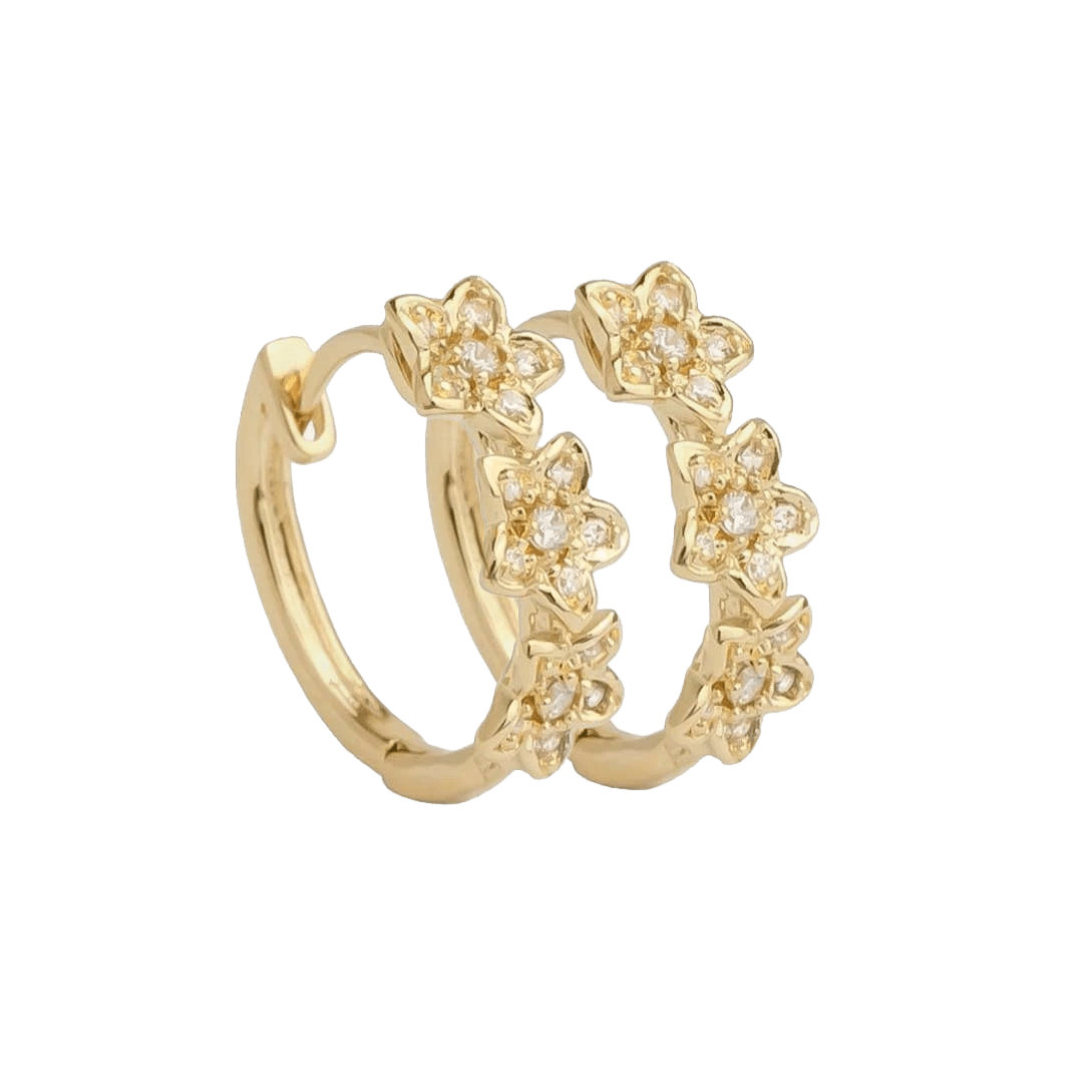 Margarita Daisy Hoop Earrings - L'Atelier Global