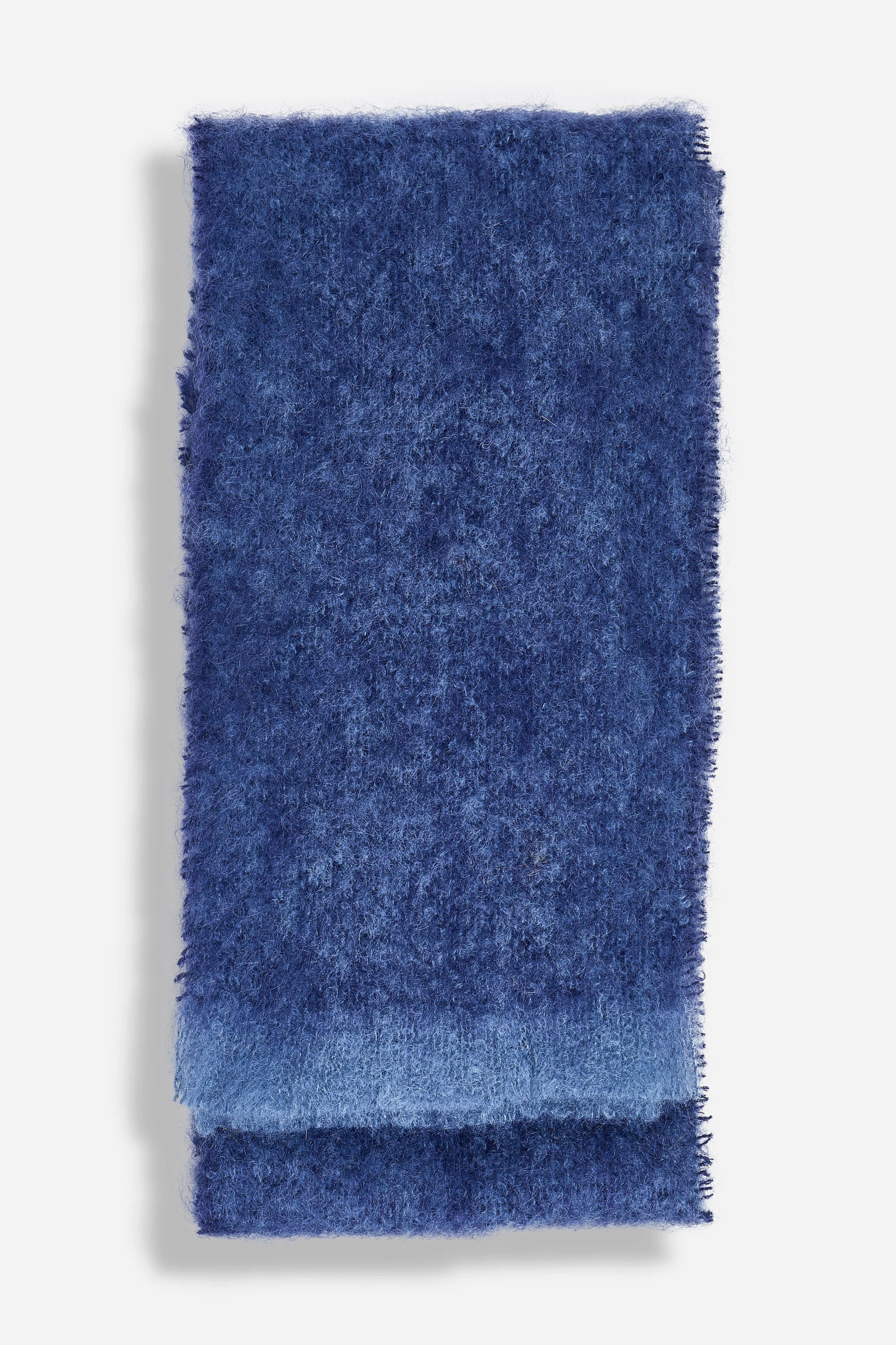 Navy Melange Mohair Scarf - L'Atelier Global
