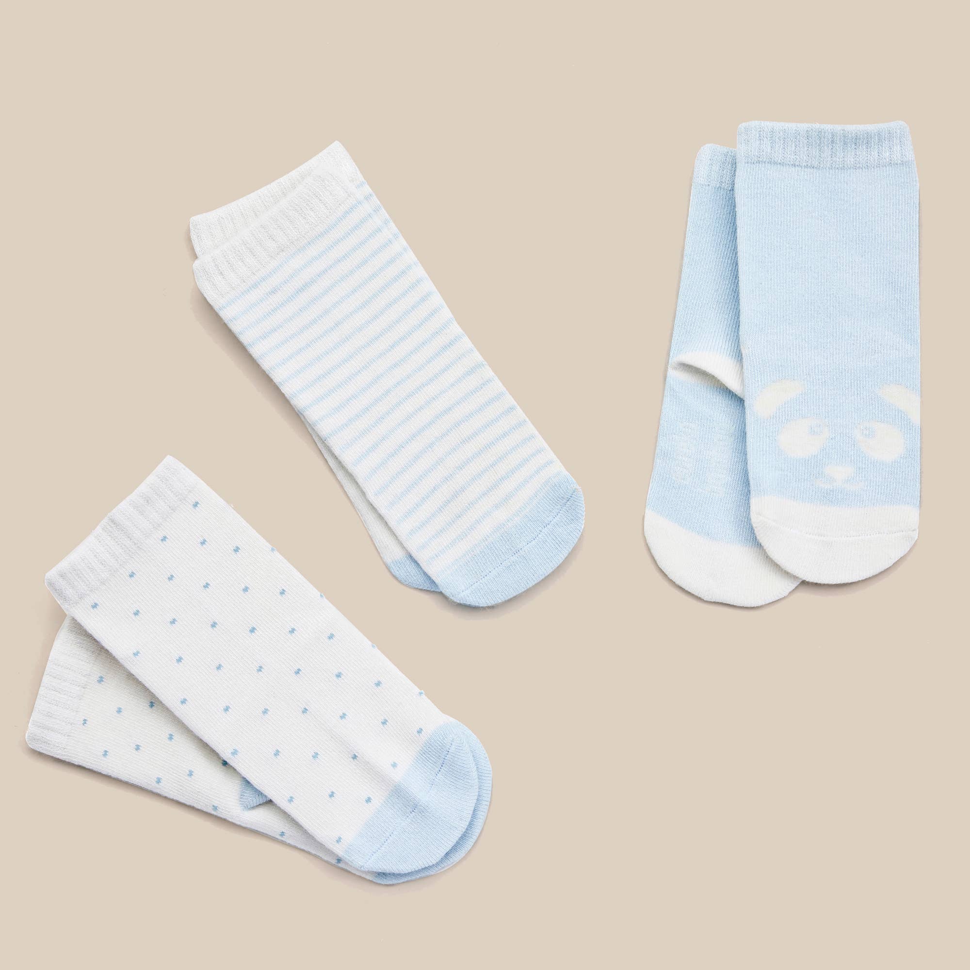 Organic Bamboo Crew Socks in Blue - L'Atelier Global