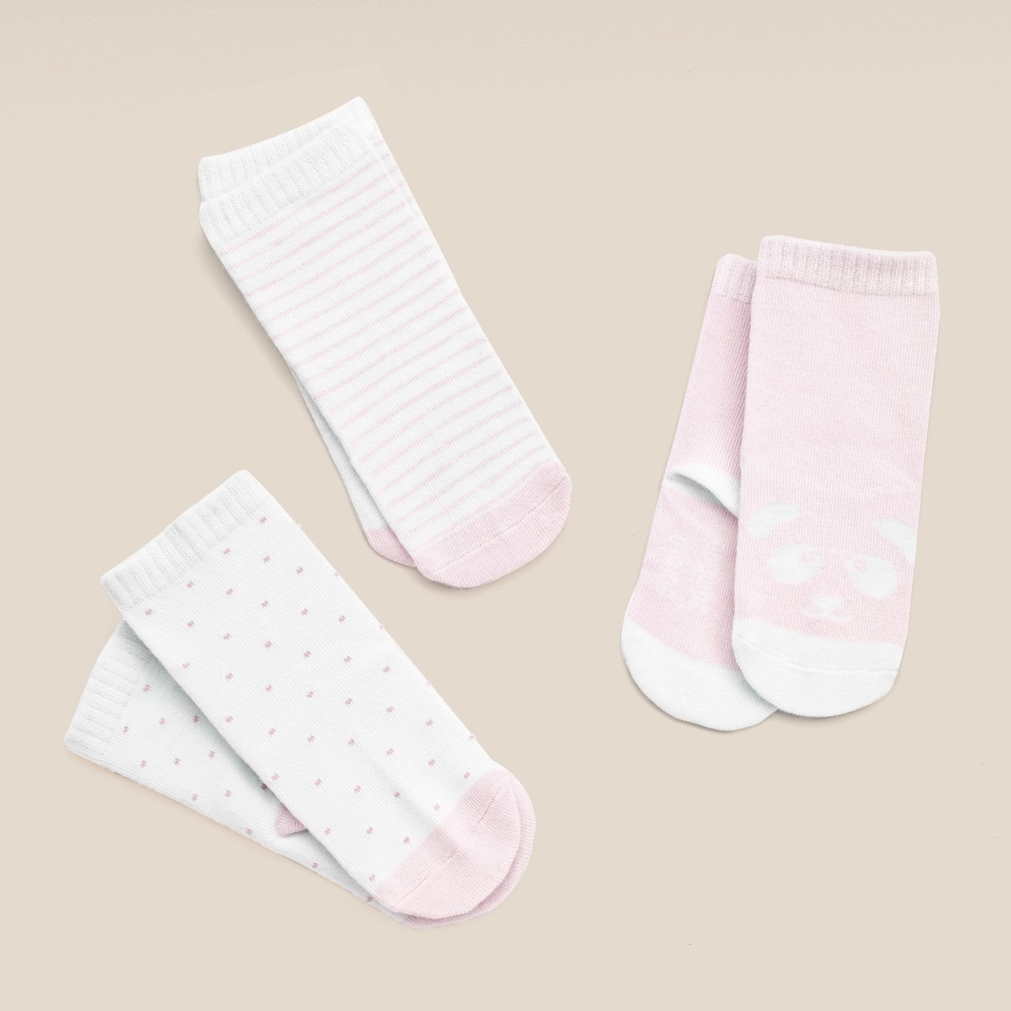 Organic Bamboo Crew Socks in Pink - L'Atelier Global
