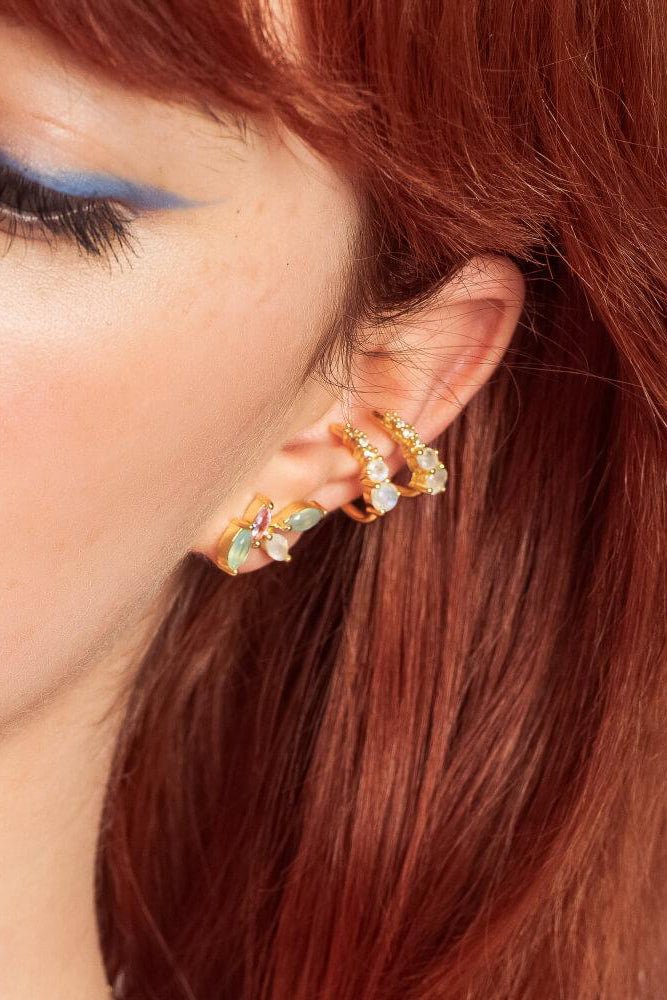 Padma Climber Lotus Flower Earrings - L'Atelier Global