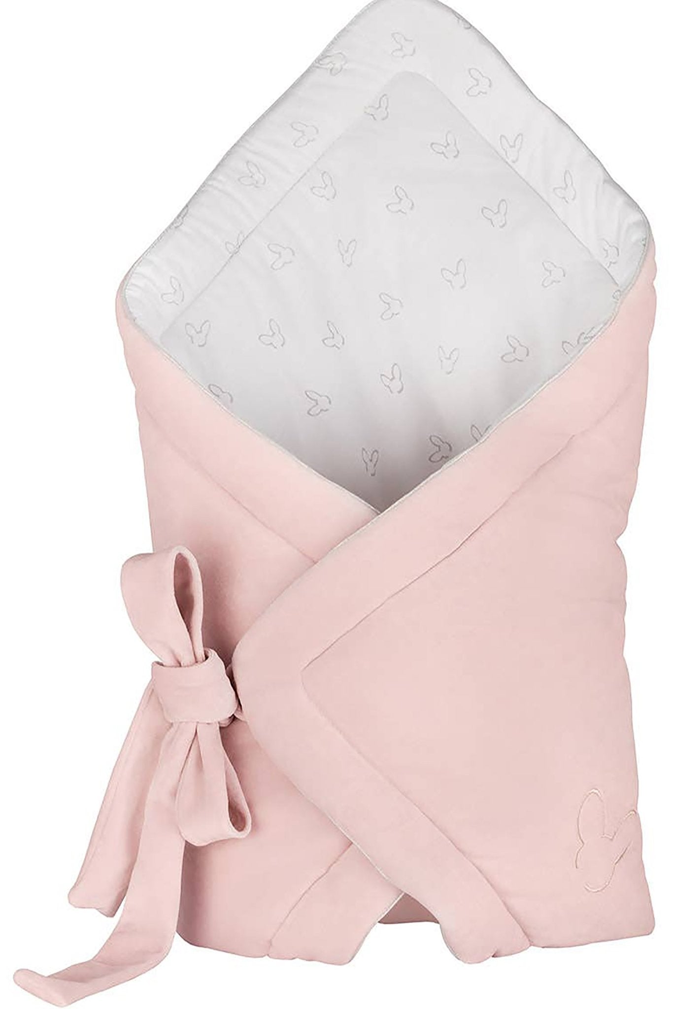 Pink Velvet Wrapping Cape and Beanie on a white background - L'Atelier Global