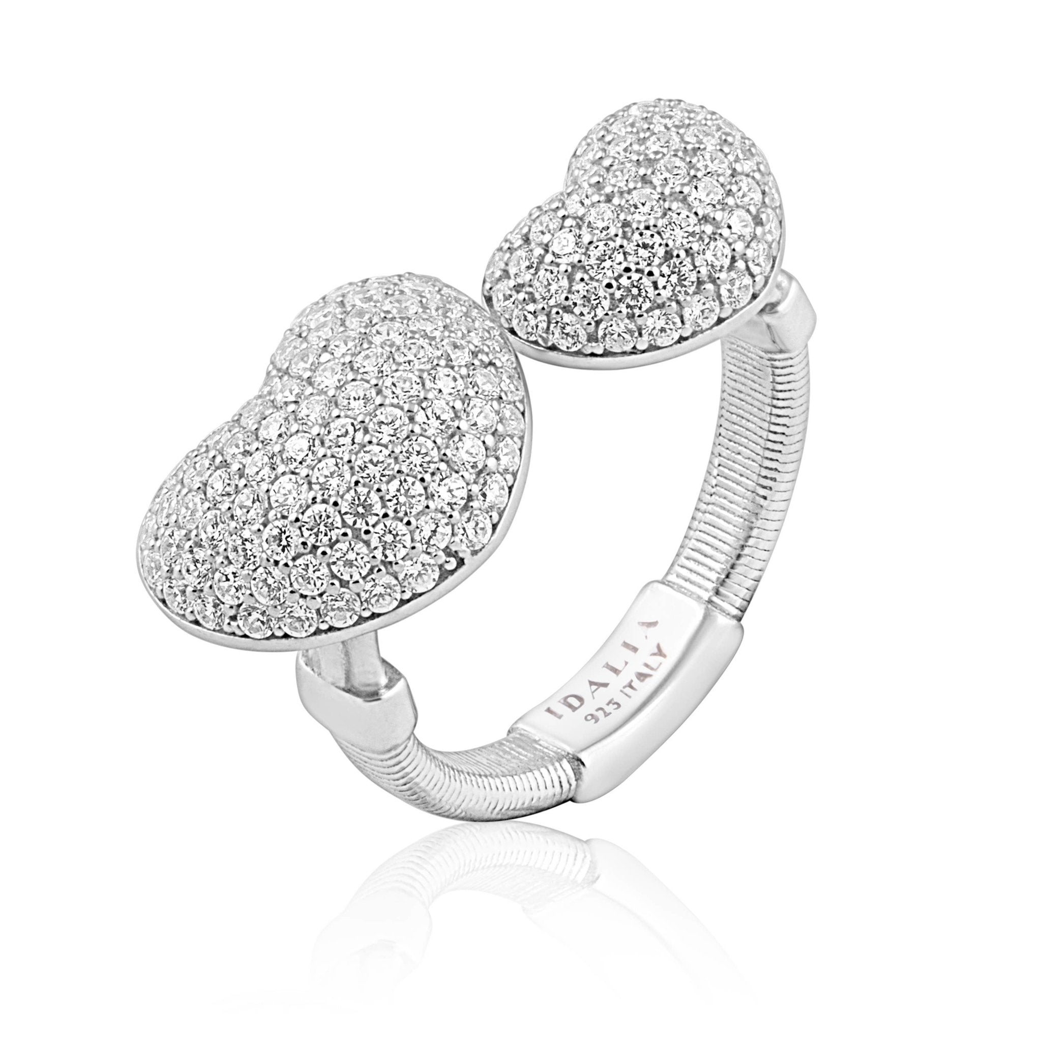 Prato Pavé Heart to Heart Ring - L'Atelier Global