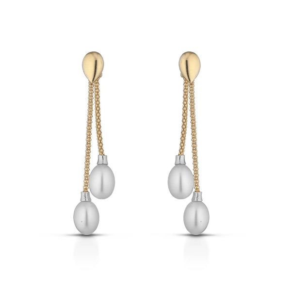 Ravello Golden Pearl Drop Earrings - L'Atelier Global