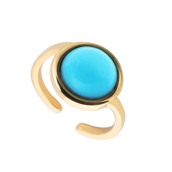Santa Cruz Turquoise Adjustable Ring - L'Atelier Global