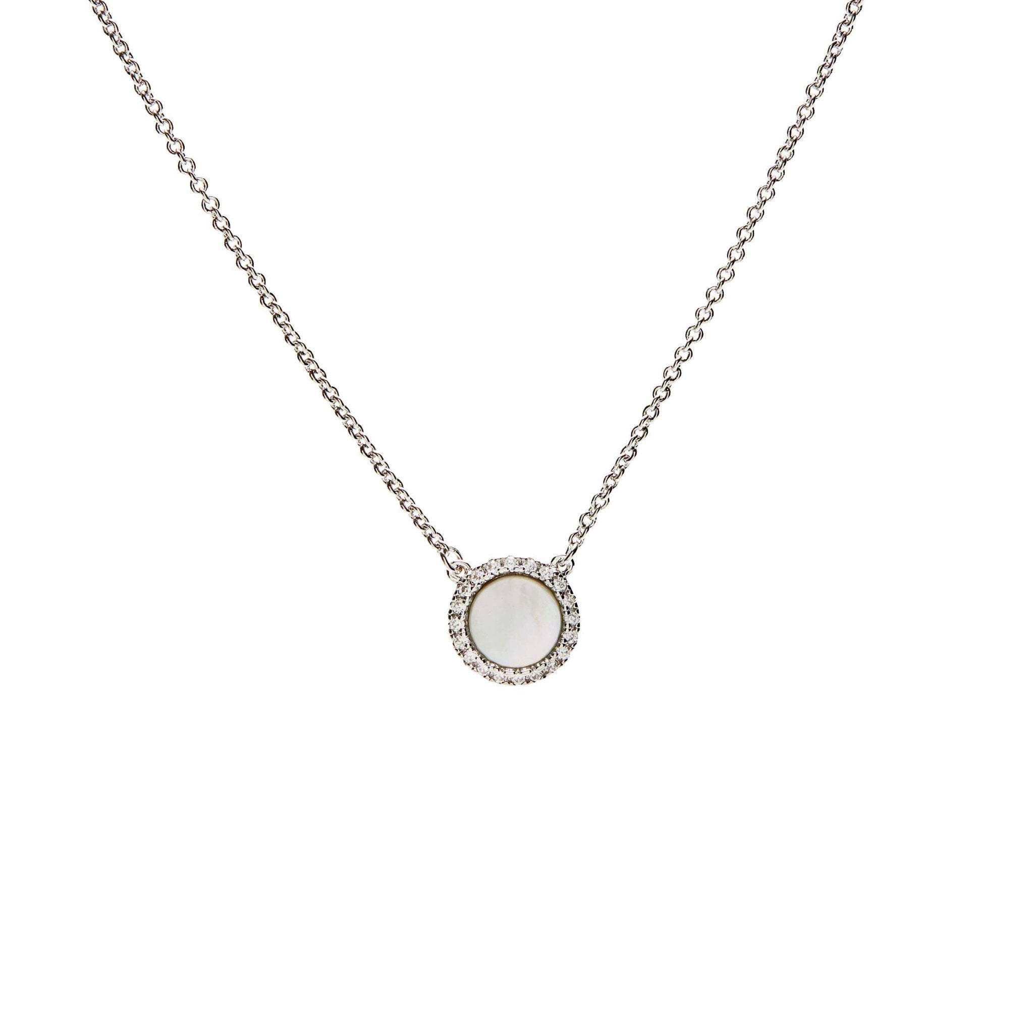 Signature Platinum Mother of Pearl Necklace